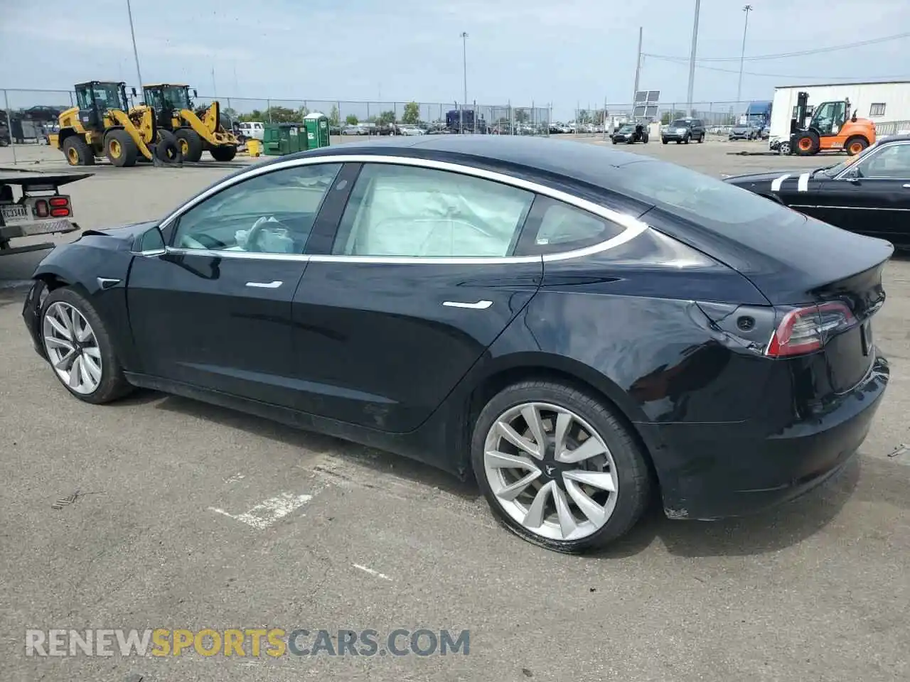 2 Photograph of a damaged car 5YJ3E1EBXKF392259 TESLA MODEL 3 2019