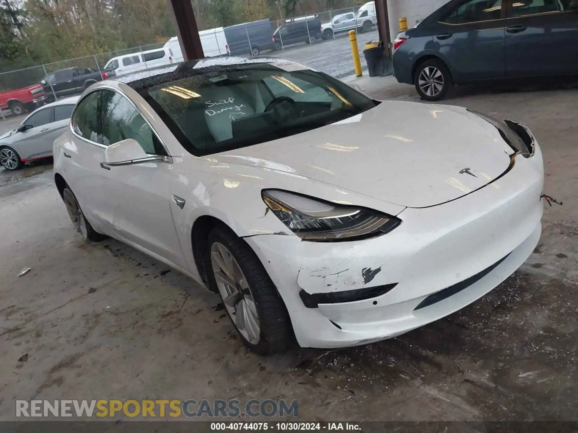 1 fotografías del automóvil dañado 5YJ3E1EBXKF392519 TESLA MODEL 3 2019