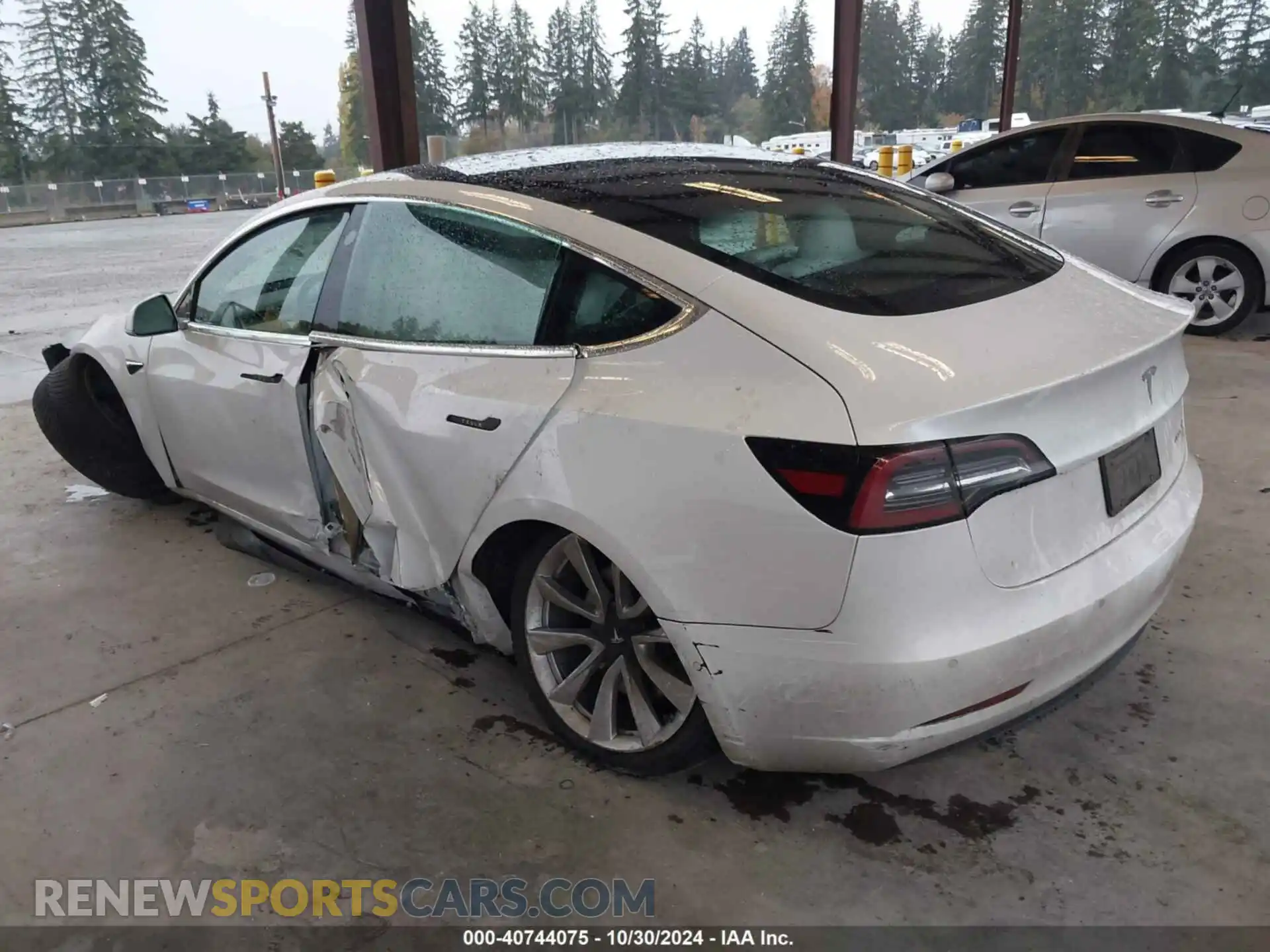 3 fotografías del automóvil dañado 5YJ3E1EBXKF392519 TESLA MODEL 3 2019