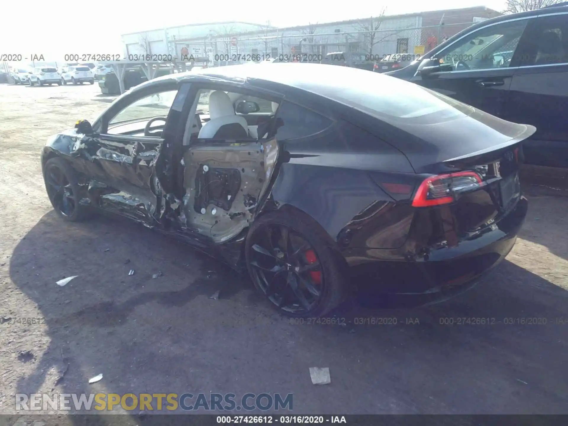 3 Photograph of a damaged car 5YJ3E1EBXKF393279 TESLA MODEL 3 2019
