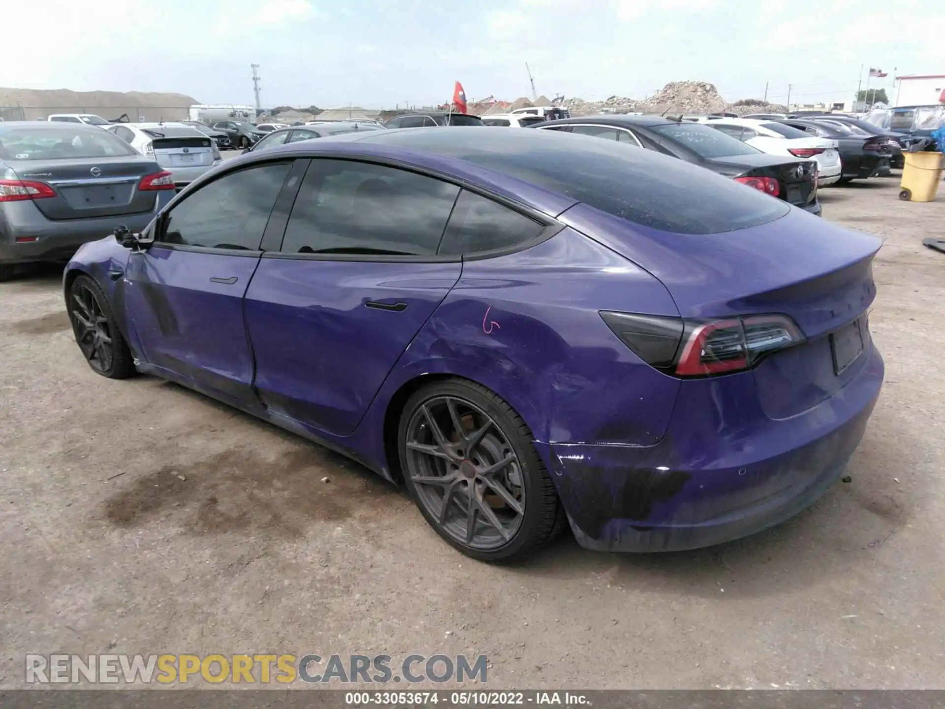 3 Photograph of a damaged car 5YJ3E1EBXKF437412 TESLA MODEL 3 2019