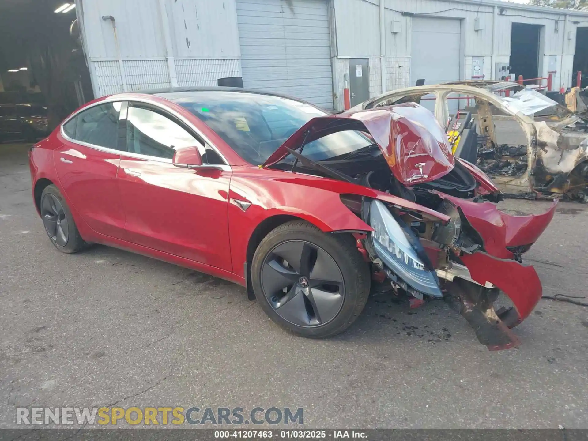 1 Photograph of a damaged car 5YJ3E1EBXKF440486 TESLA MODEL 3 2019