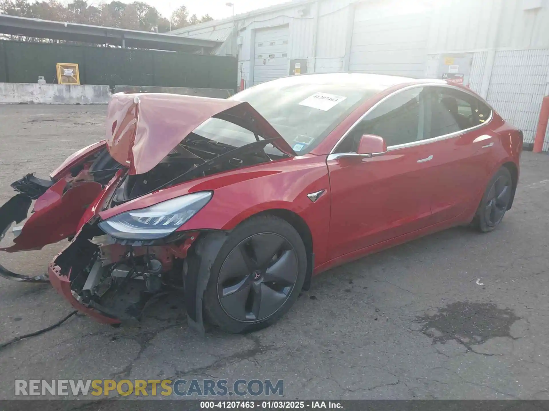 2 Photograph of a damaged car 5YJ3E1EBXKF440486 TESLA MODEL 3 2019