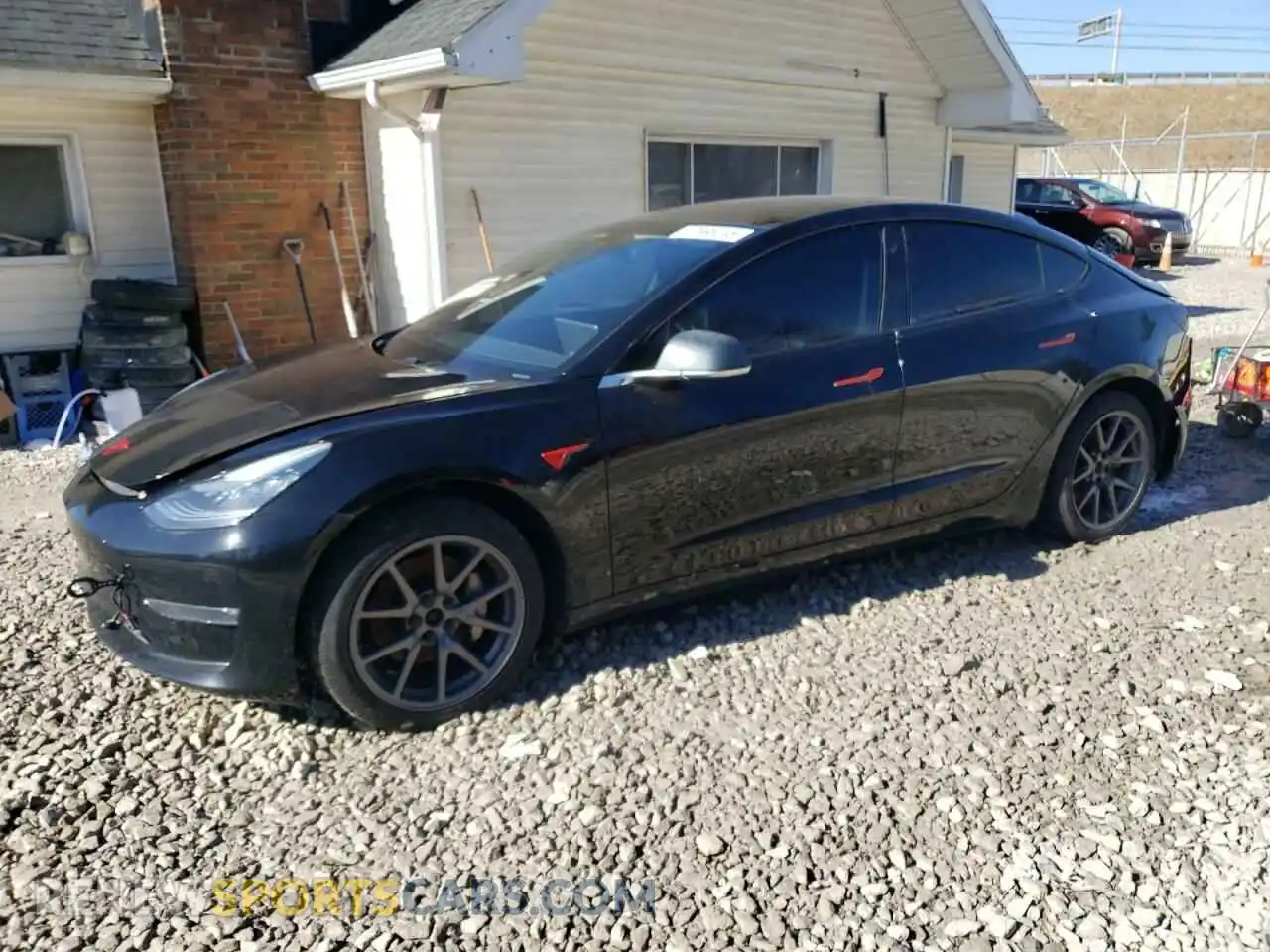 1 Photograph of a damaged car 5YJ3E1EBXKF451522 TESLA MODEL 3 2019