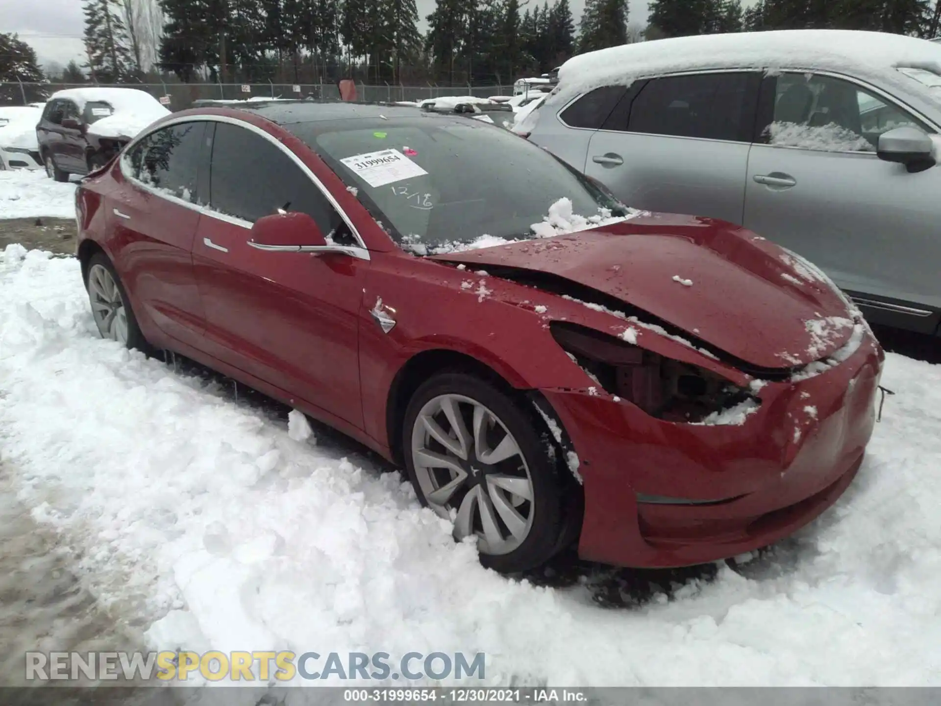 1 Фотография поврежденного автомобиля 5YJ3E1EBXKF454565 TESLA MODEL 3 2019