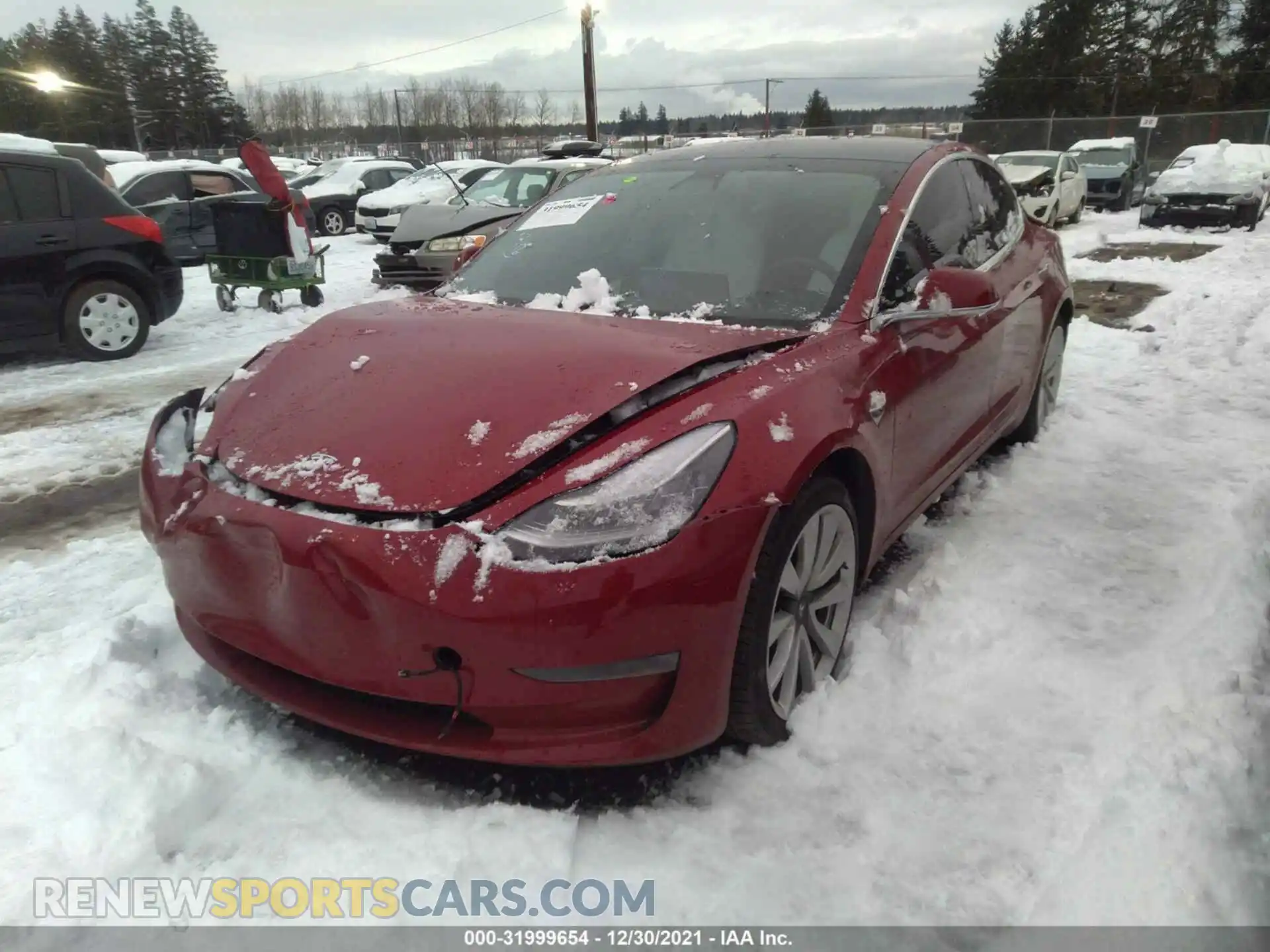 2 Фотография поврежденного автомобиля 5YJ3E1EBXKF454565 TESLA MODEL 3 2019
