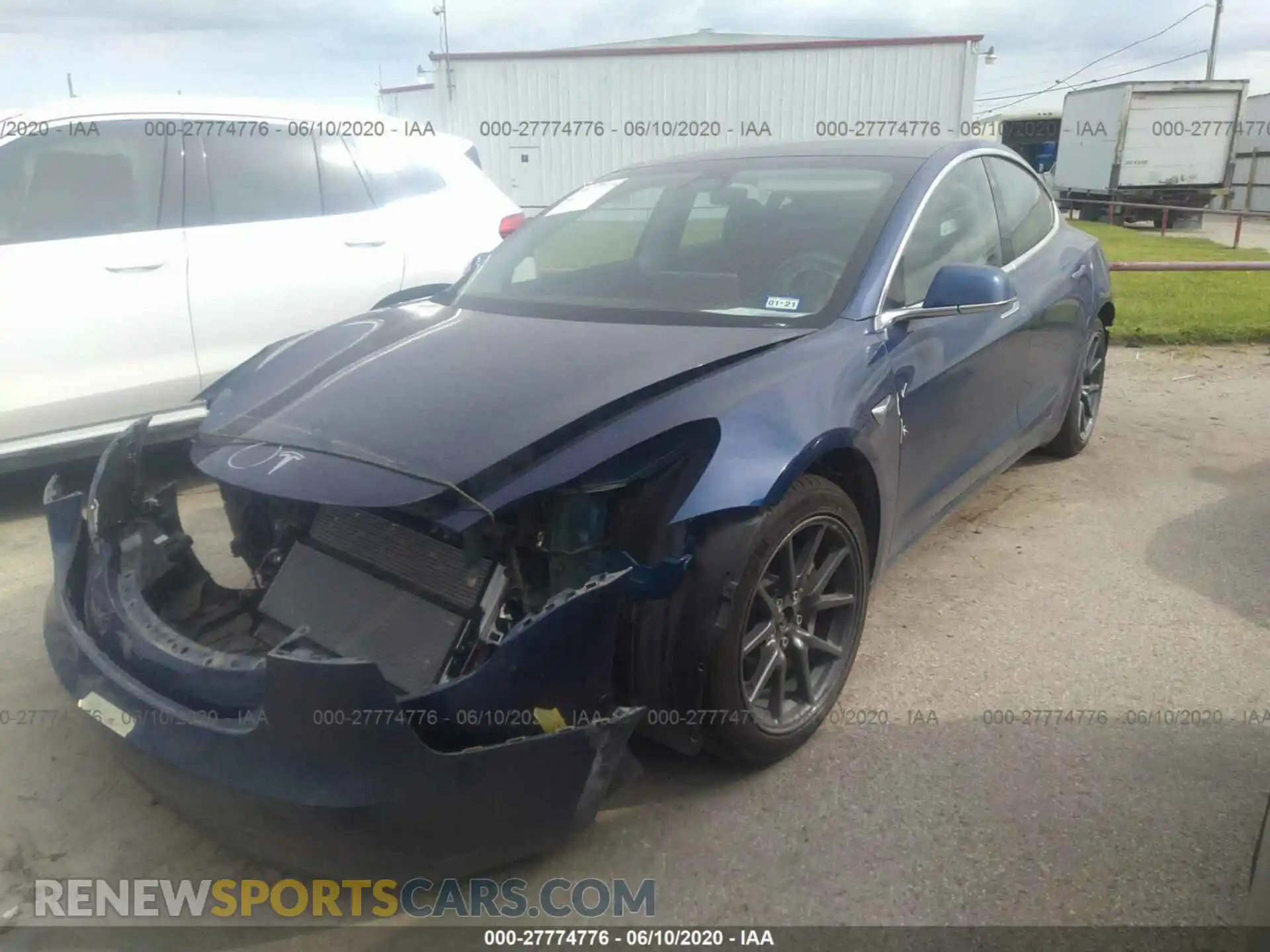 2 Photograph of a damaged car 5YJ3E1EBXKF464934 TESLA MODEL 3 2019
