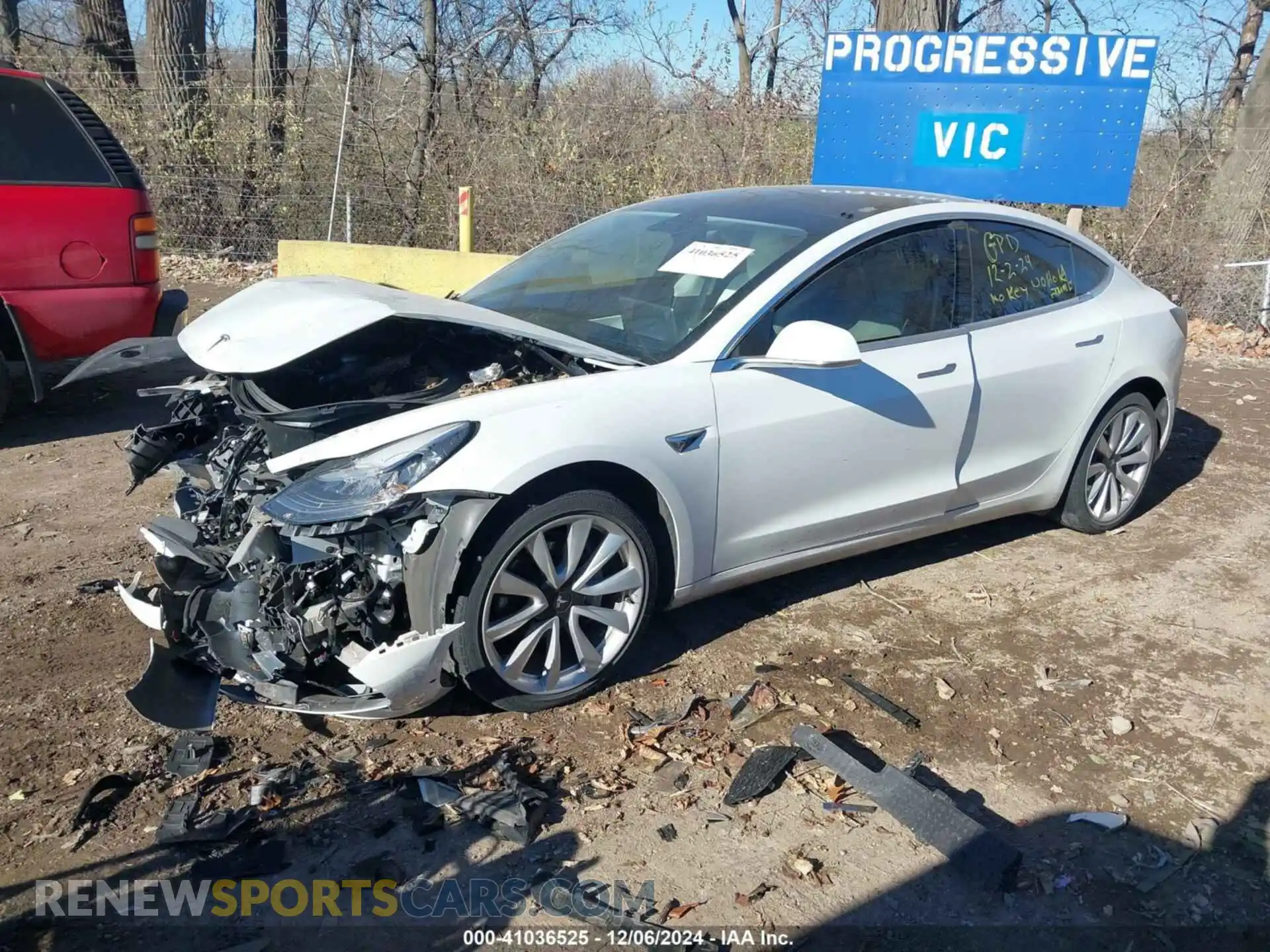 2 Photograph of a damaged car 5YJ3E1EBXKF469552 TESLA MODEL 3 2019