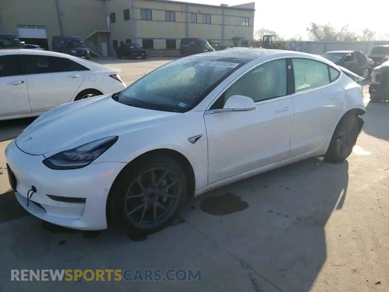 1 Photograph of a damaged car 5YJ3E1EBXKF493995 TESLA MODEL 3 2019