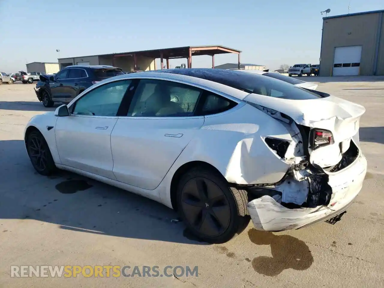 2 Photograph of a damaged car 5YJ3E1EBXKF493995 TESLA MODEL 3 2019
