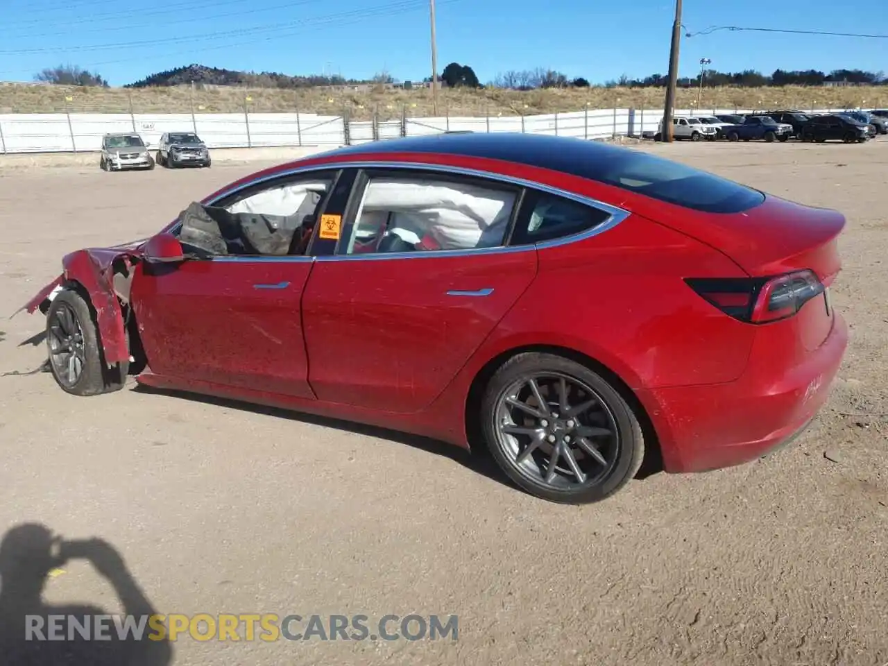 2 Photograph of a damaged car 5YJ3E1EBXKF496797 TESLA MODEL 3 2019