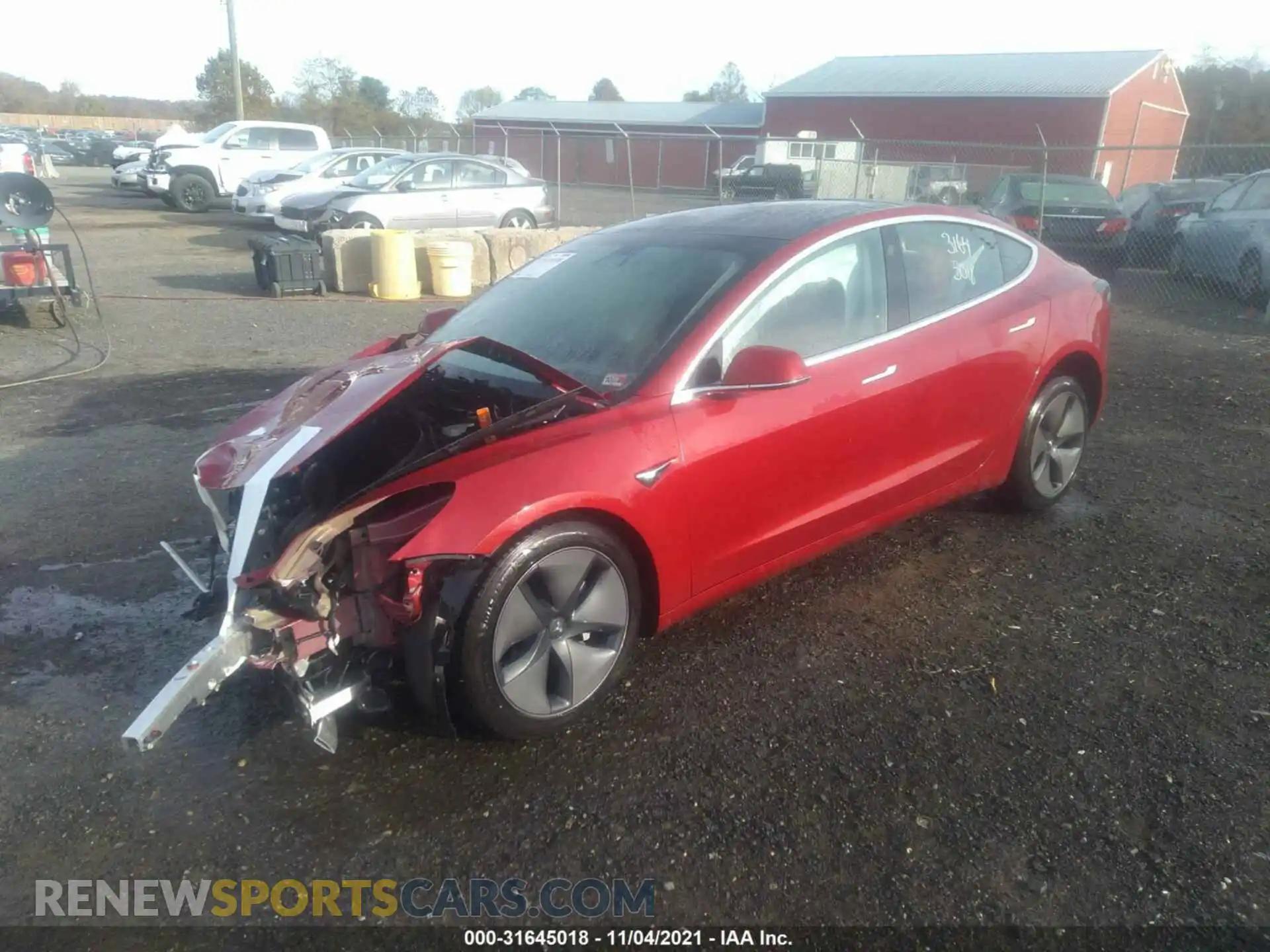 2 Photograph of a damaged car 5YJ3E1EBXKF497125 TESLA MODEL 3 2019