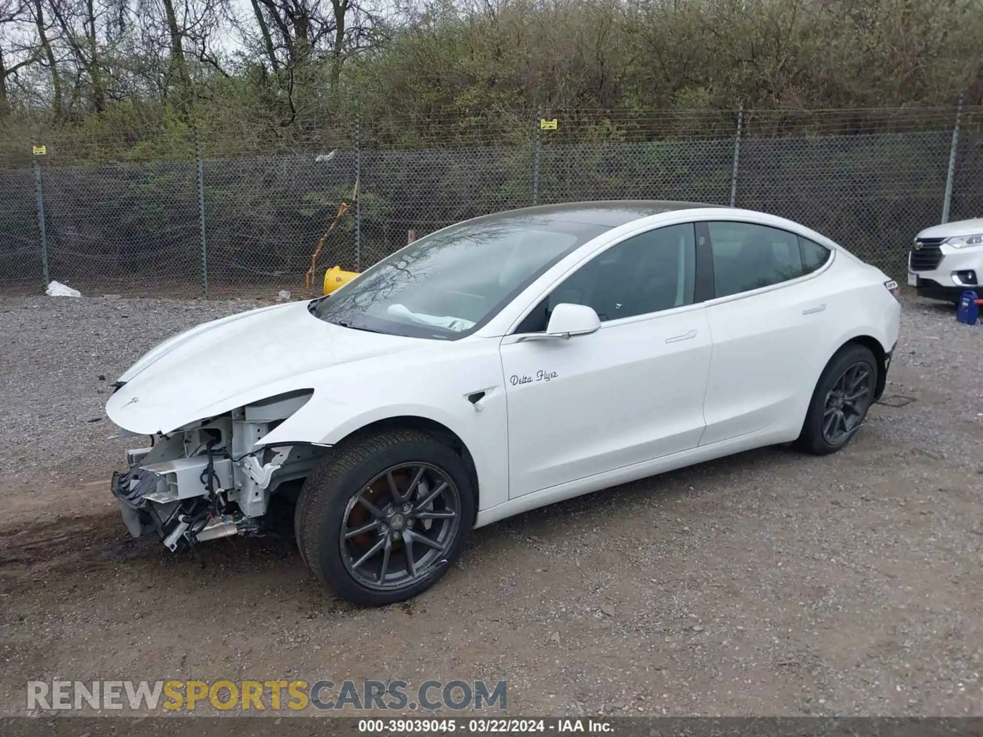 2 Photograph of a damaged car 5YJ3E1EA0LF504236 TESLA MODEL 3 2020