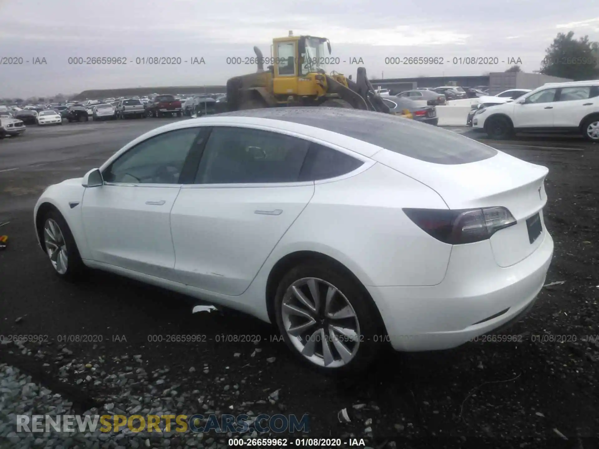 3 Photograph of a damaged car 5YJ3E1EA0LF590910 TESLA MODEL 3 2020
