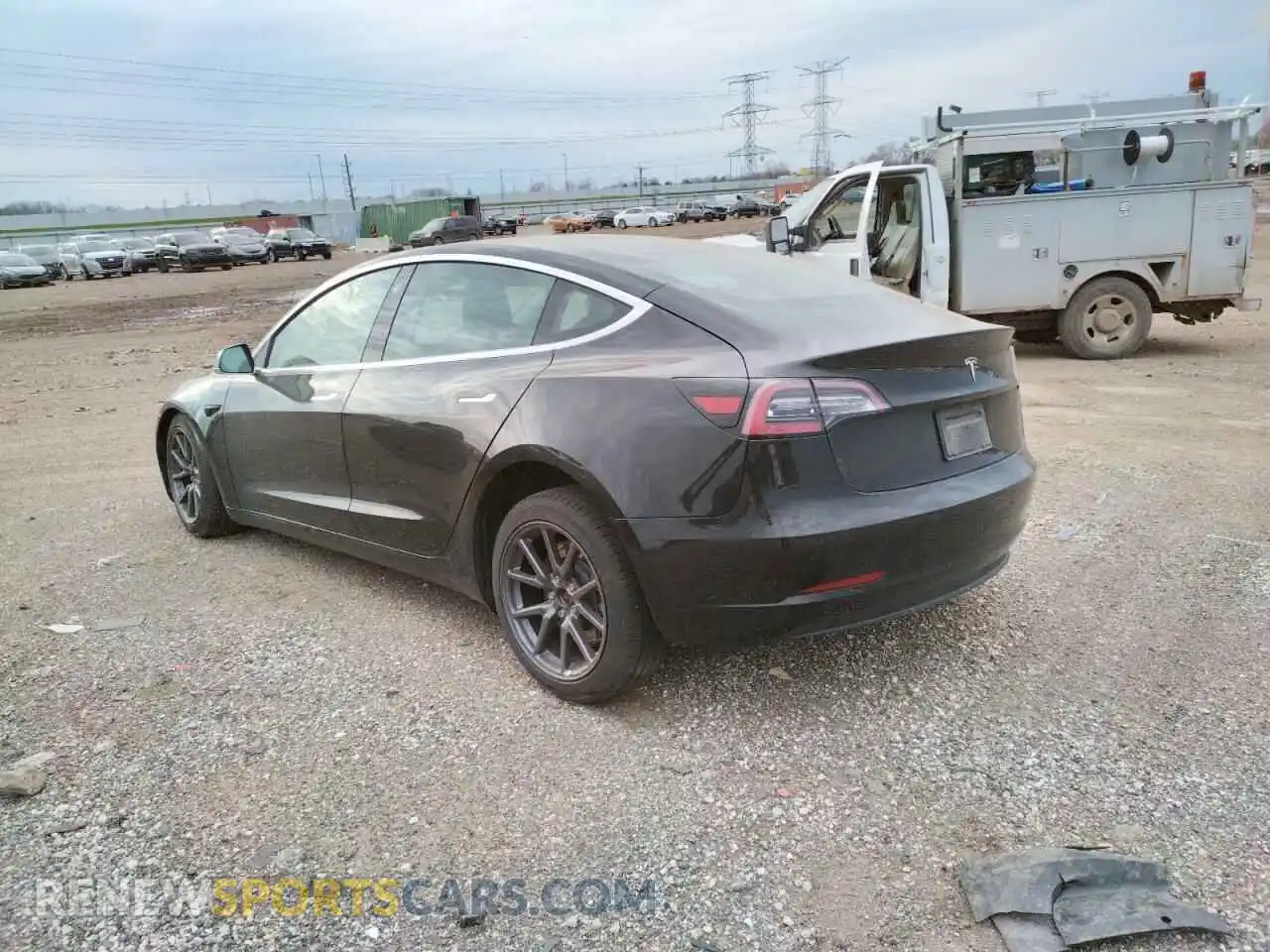 3 Photograph of a damaged car 5YJ3E1EA0LF606443 TESLA MODEL 3 2020