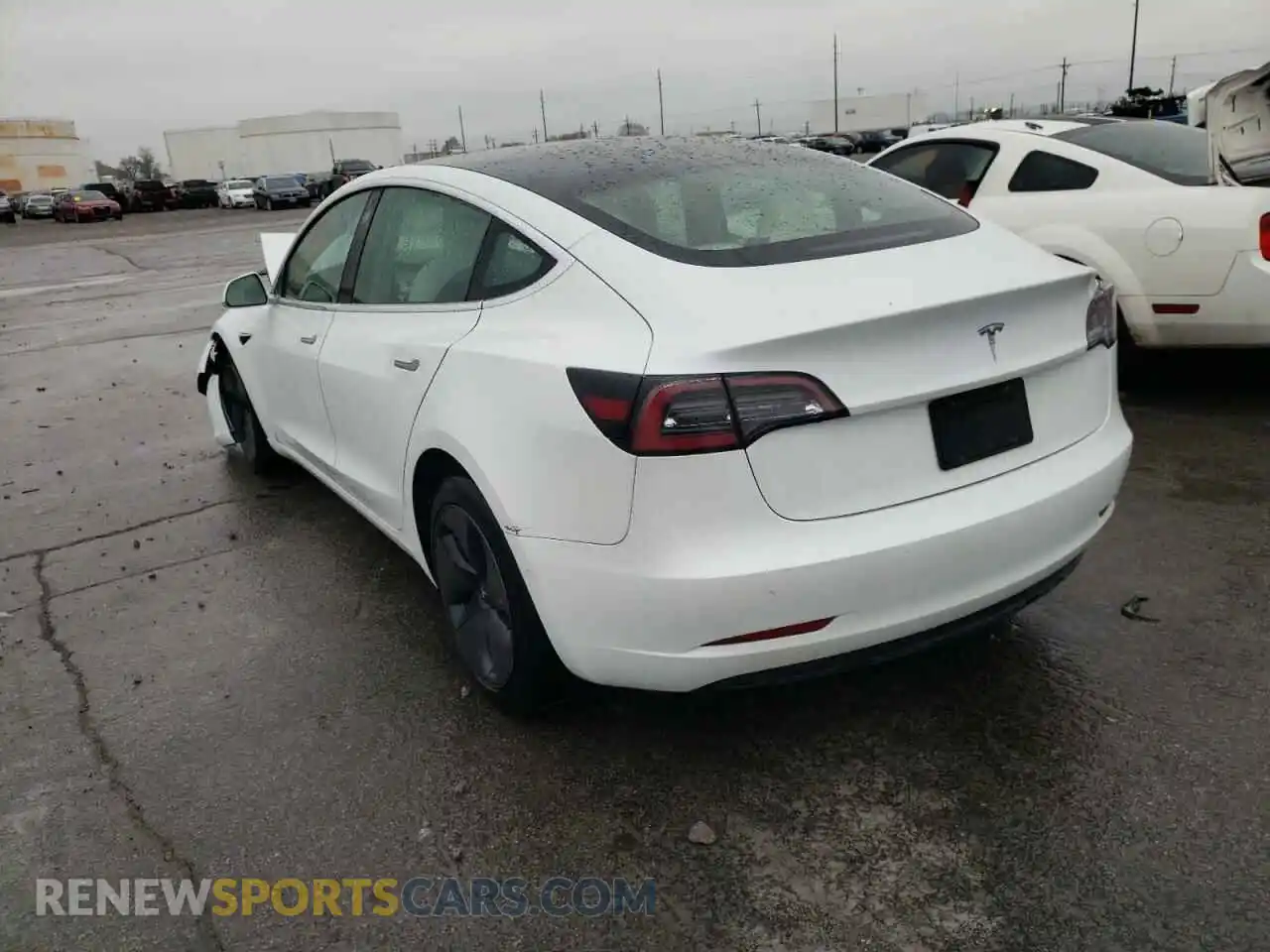 3 Photograph of a damaged car 5YJ3E1EA0LF634713 TESLA MODEL 3 2020