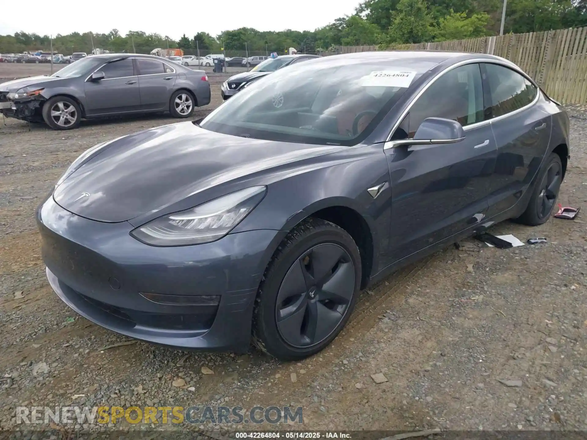 2 Photograph of a damaged car 5YJ3E1EA0LF658235 TESLA MODEL 3 2020