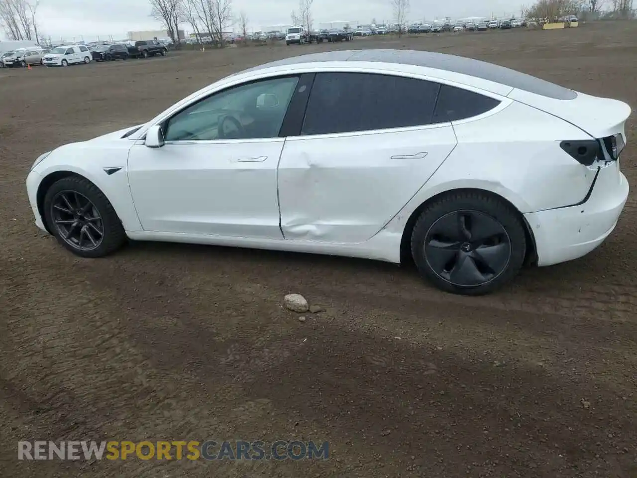 2 Photograph of a damaged car 5YJ3E1EA0LF715713 TESLA MODEL 3 2020