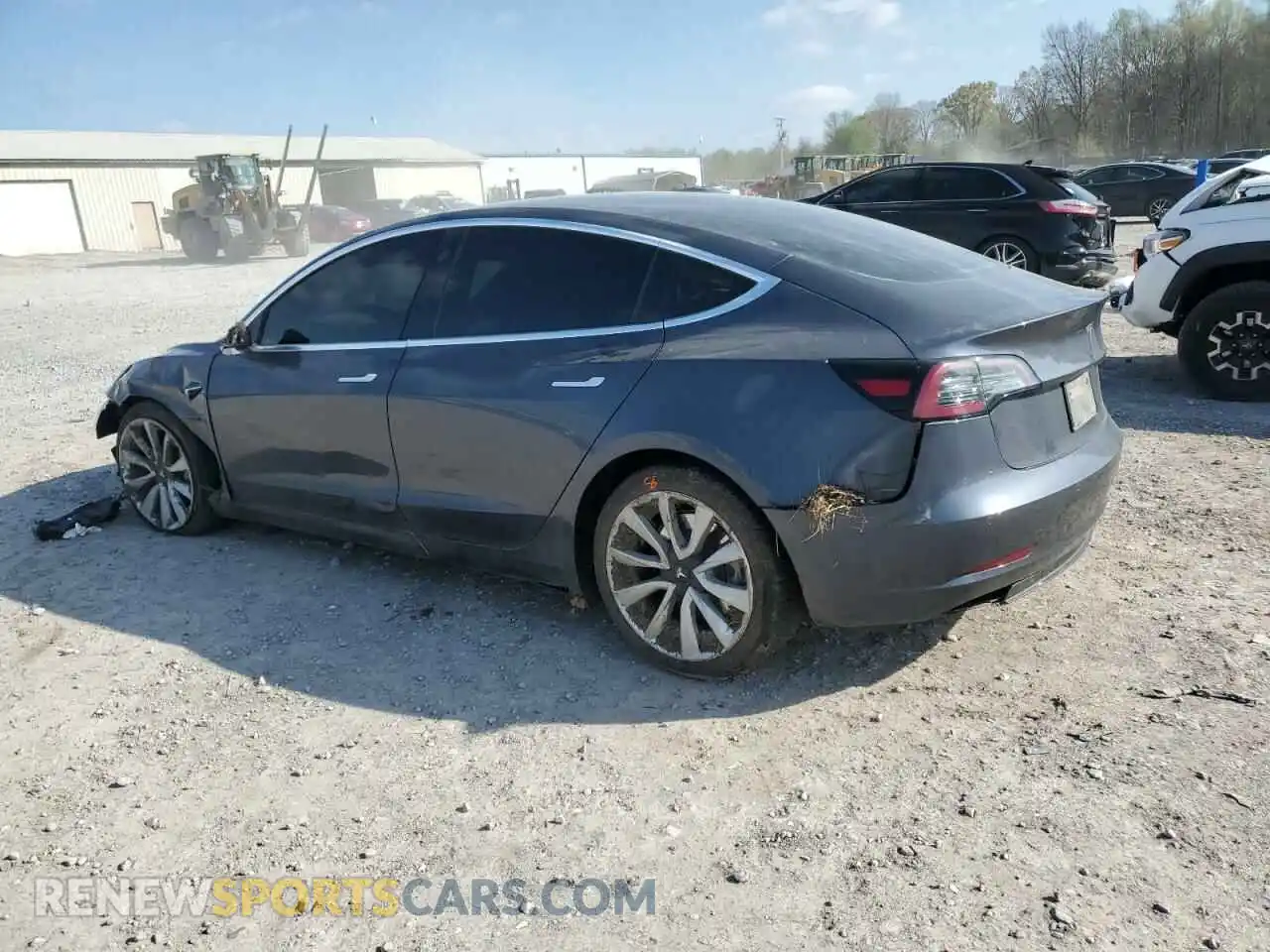 2 Photograph of a damaged car 5YJ3E1EA0LF717655 TESLA MODEL 3 2020