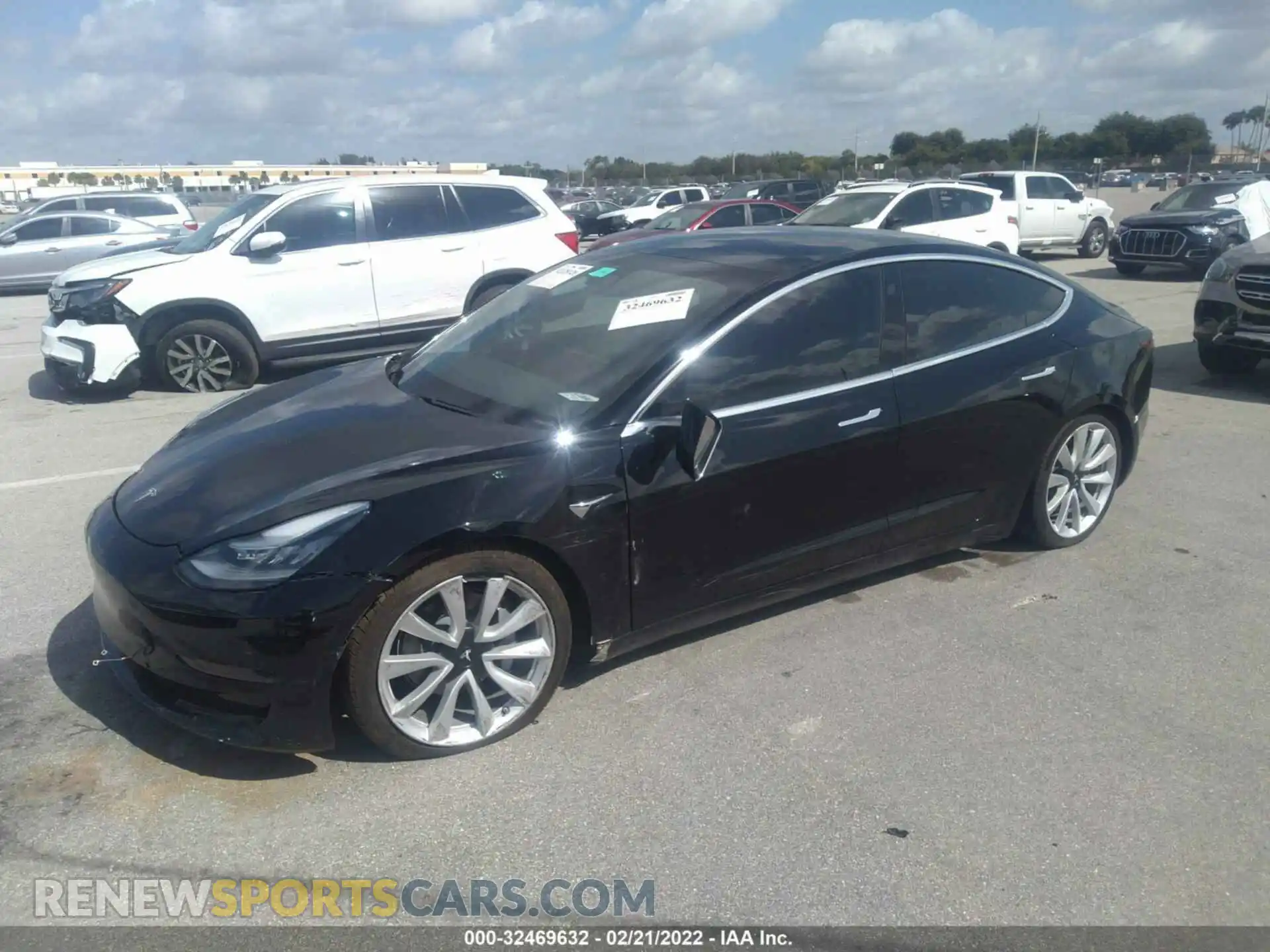 2 Photograph of a damaged car 5YJ3E1EA0LF737906 TESLA MODEL 3 2020