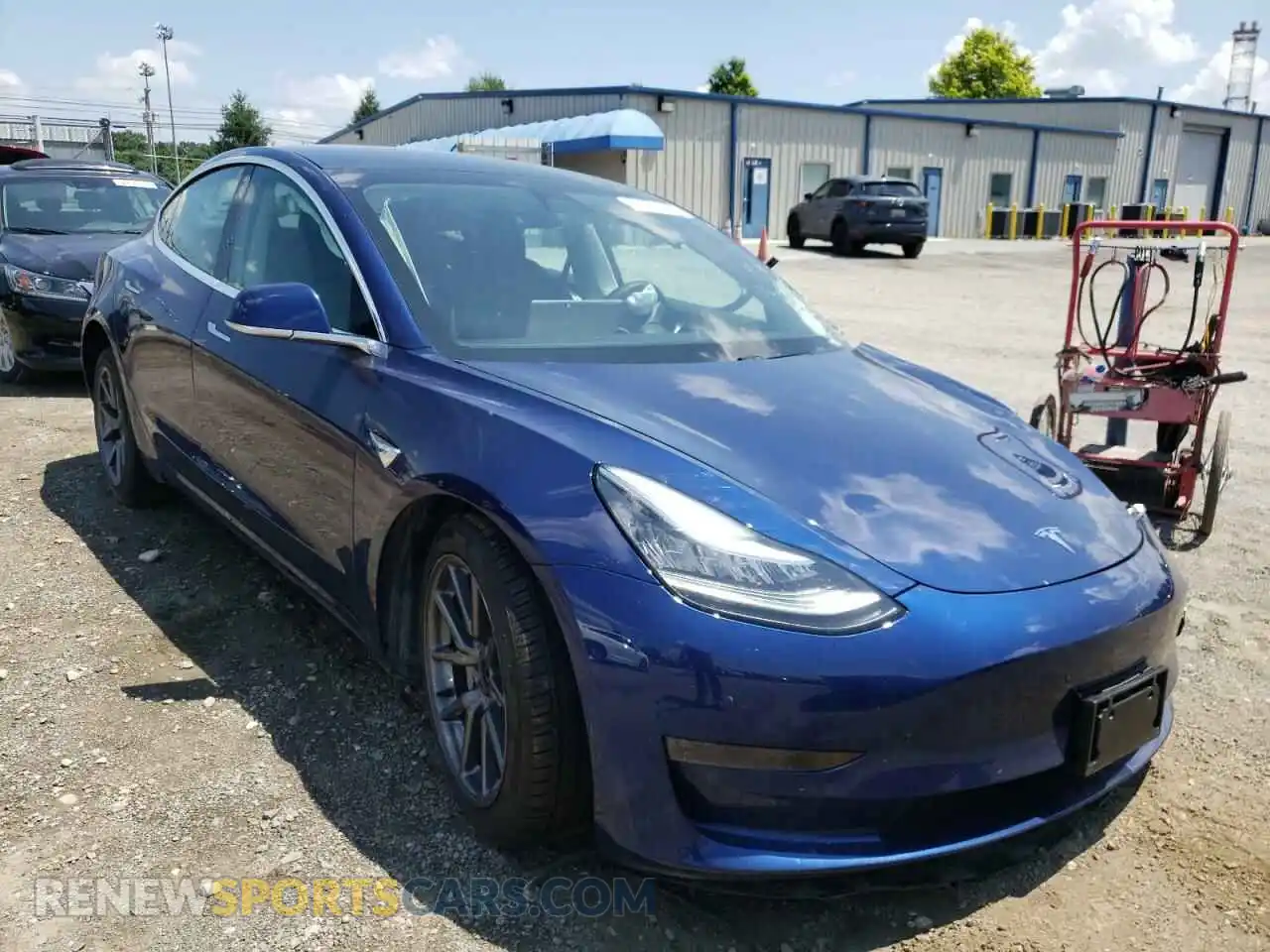1 Photograph of a damaged car 5YJ3E1EA0LF792386 TESLA MODEL 3 2020
