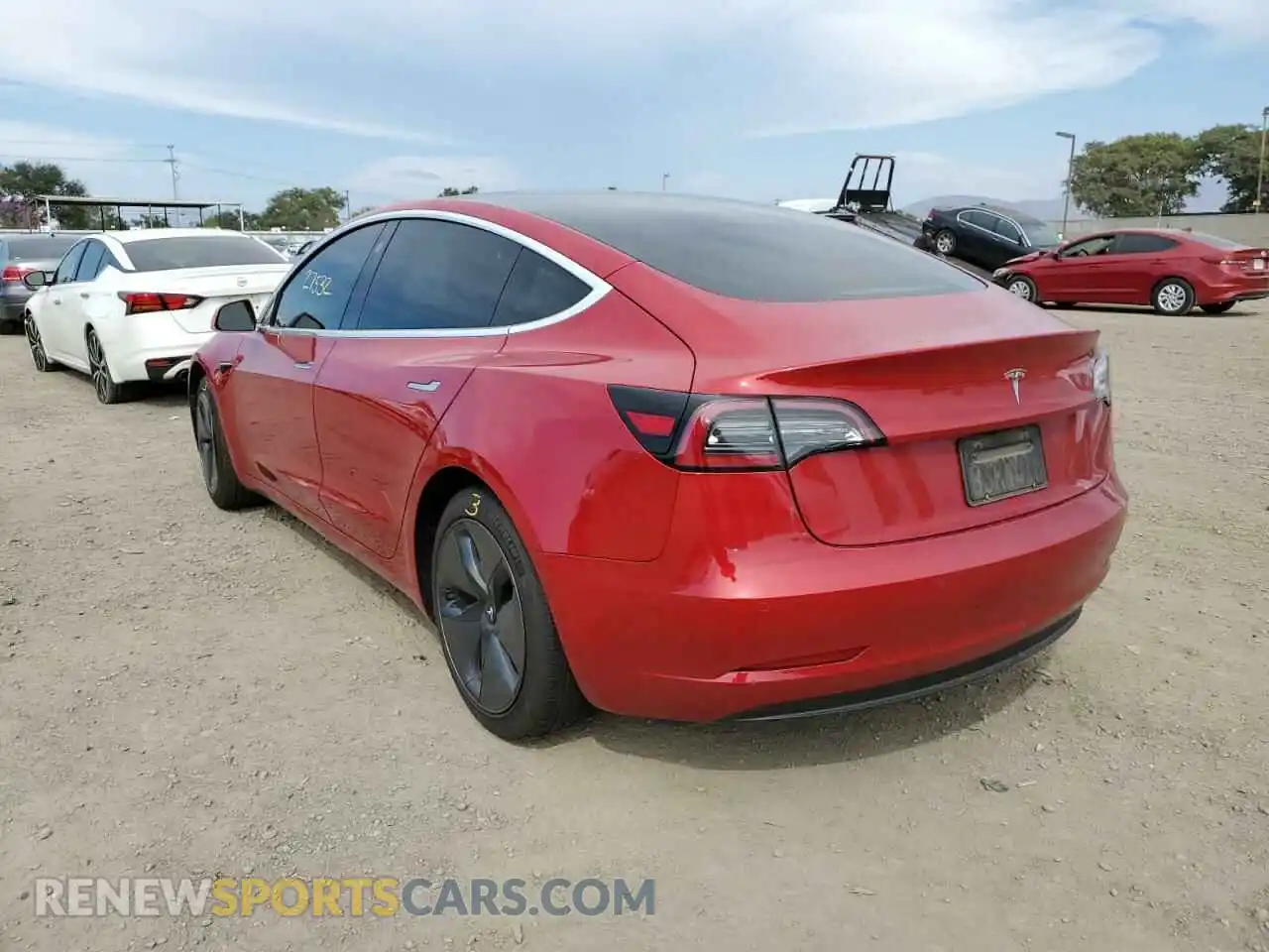 3 Photograph of a damaged car 5YJ3E1EA0LF803693 TESLA MODEL 3 2020