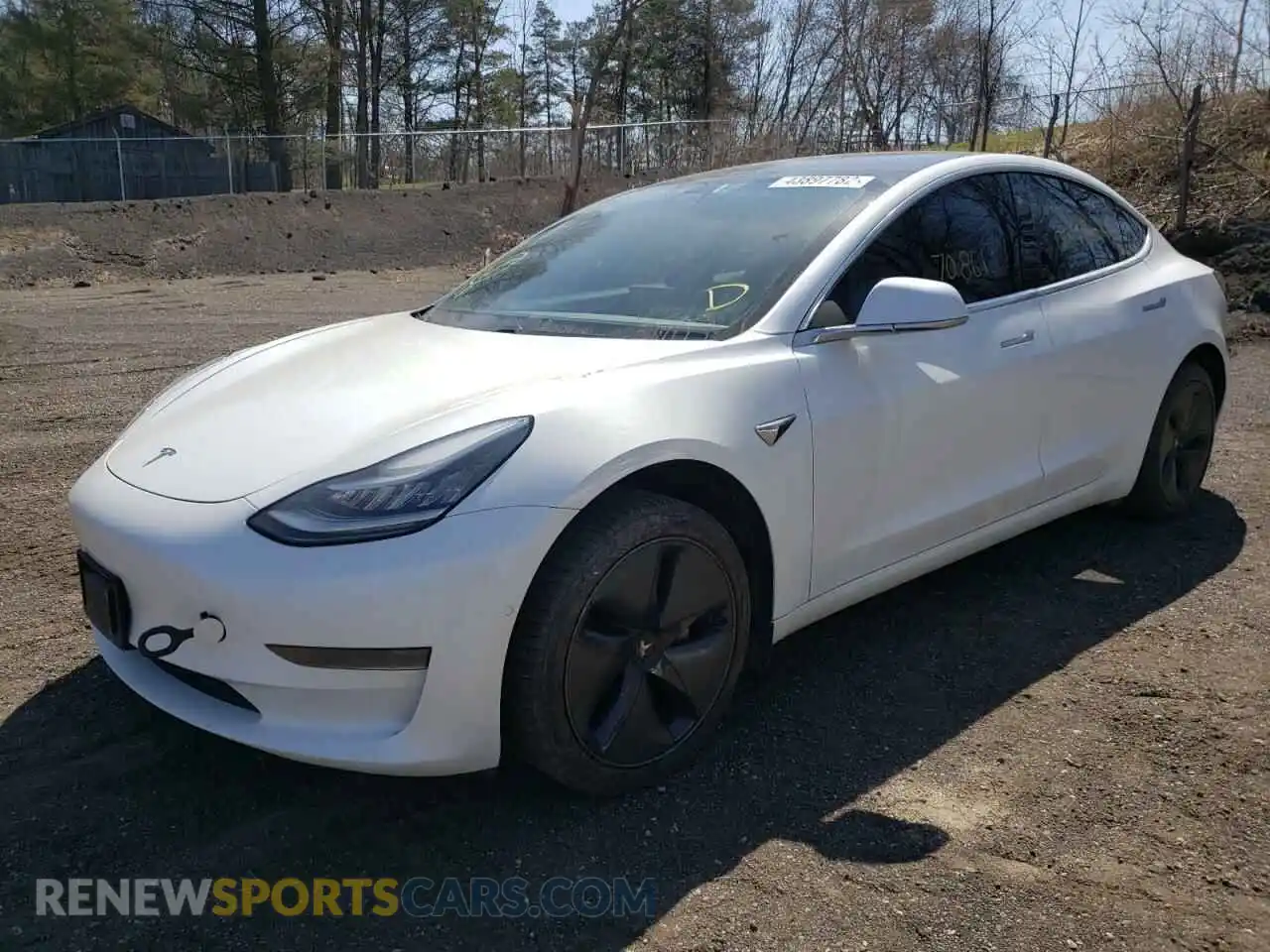 2 Photograph of a damaged car 5YJ3E1EA1LF603762 TESLA MODEL 3 2020
