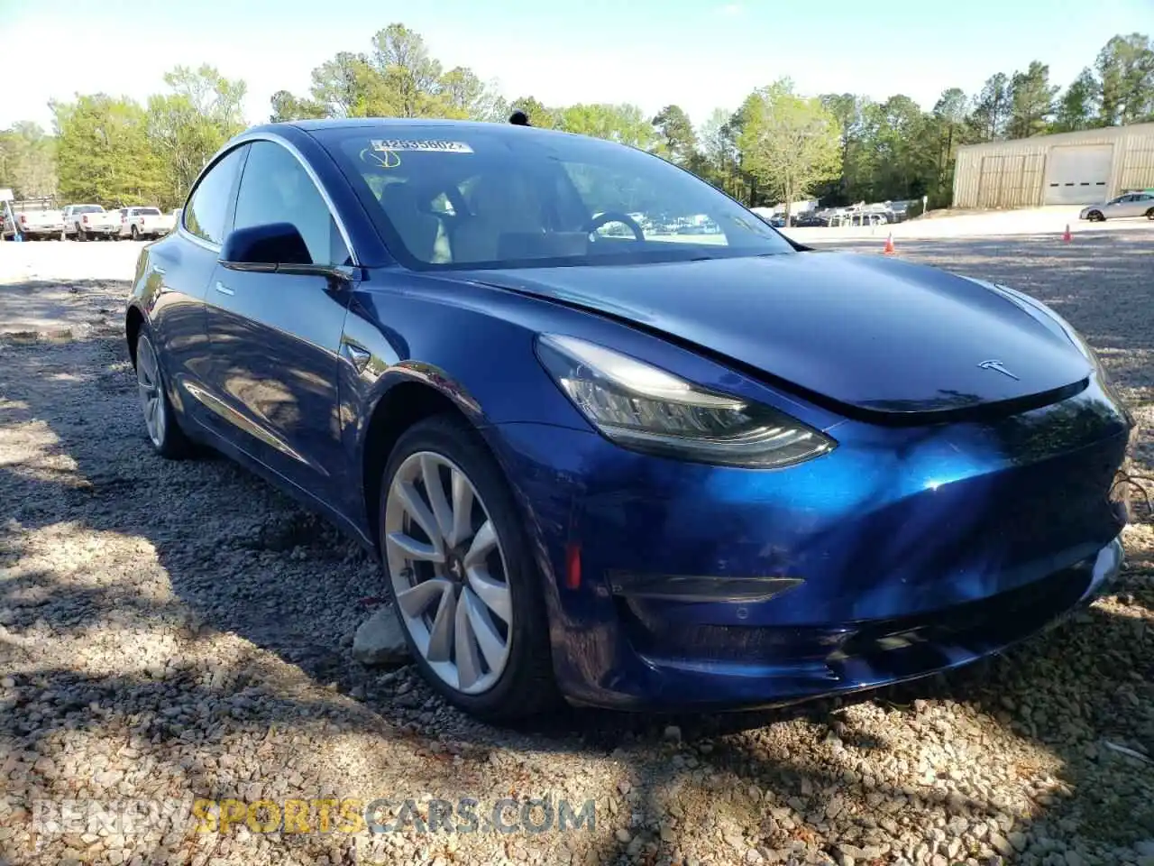 1 Photograph of a damaged car 5YJ3E1EA1LF615832 TESLA MODEL 3 2020