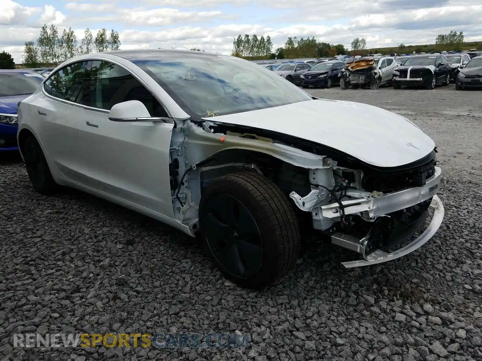 1 Photograph of a damaged car 5YJ3E1EA1LF625468 TESLA MODEL 3 2020