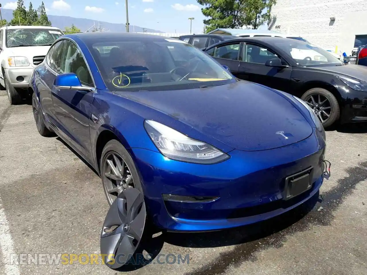 1 Photograph of a damaged car 5YJ3E1EA1LF631223 TESLA MODEL 3 2020