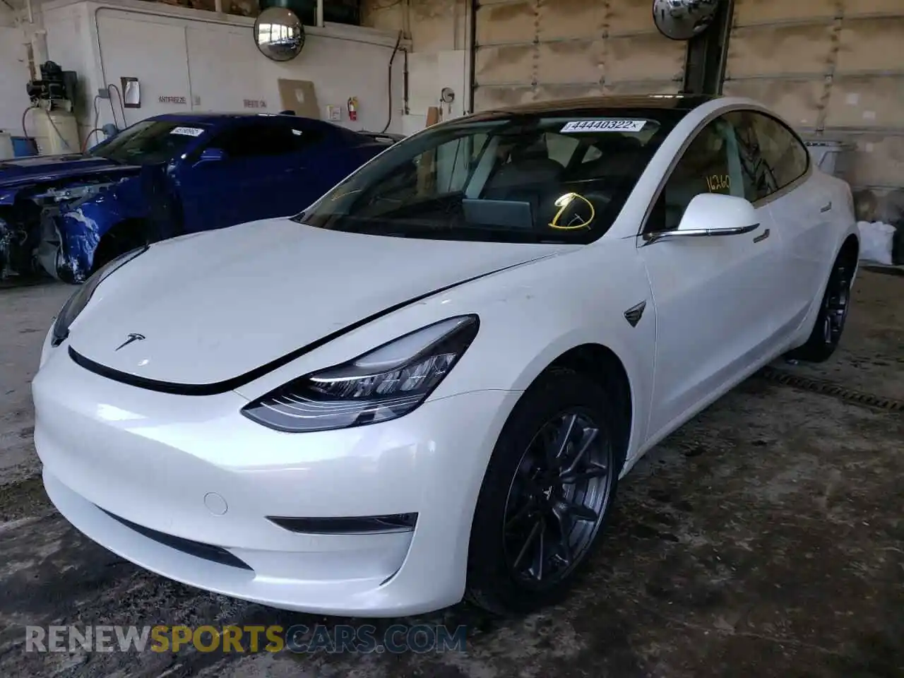 2 Photograph of a damaged car 5YJ3E1EA1LF740118 TESLA MODEL 3 2020
