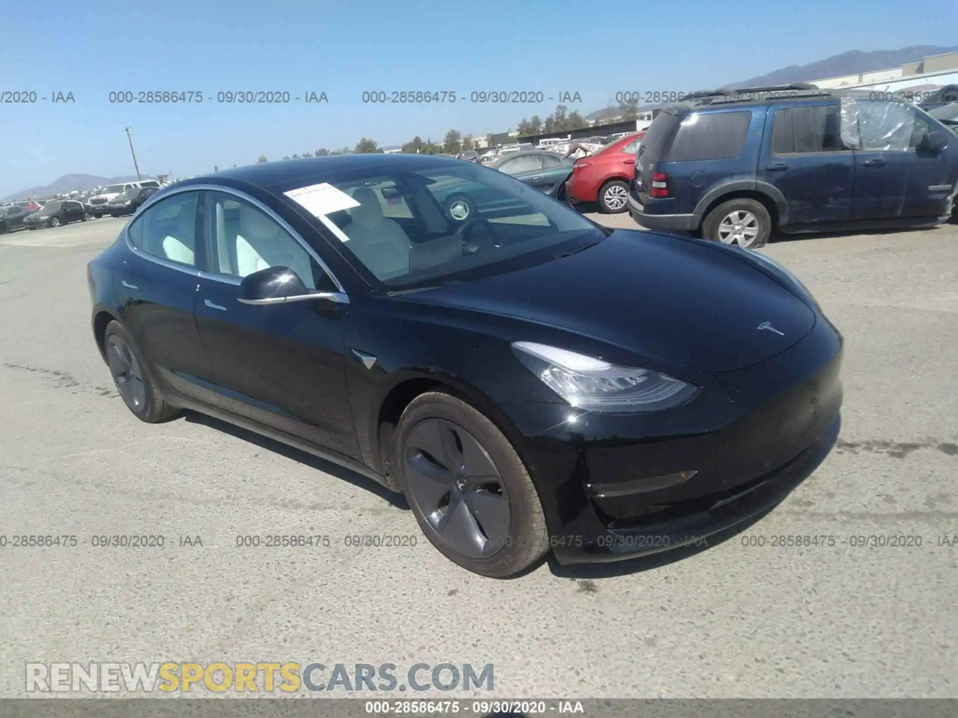 1 Photograph of a damaged car 5YJ3E1EA1LF745965 TESLA MODEL 3 2020
