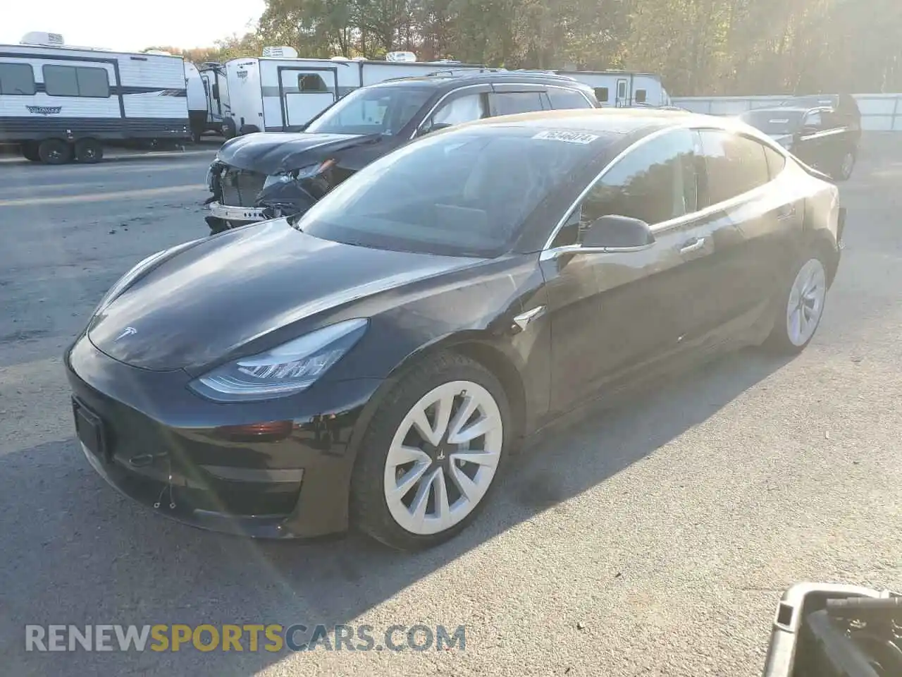 1 Photograph of a damaged car 5YJ3E1EA1LF792218 TESLA MODEL 3 2020