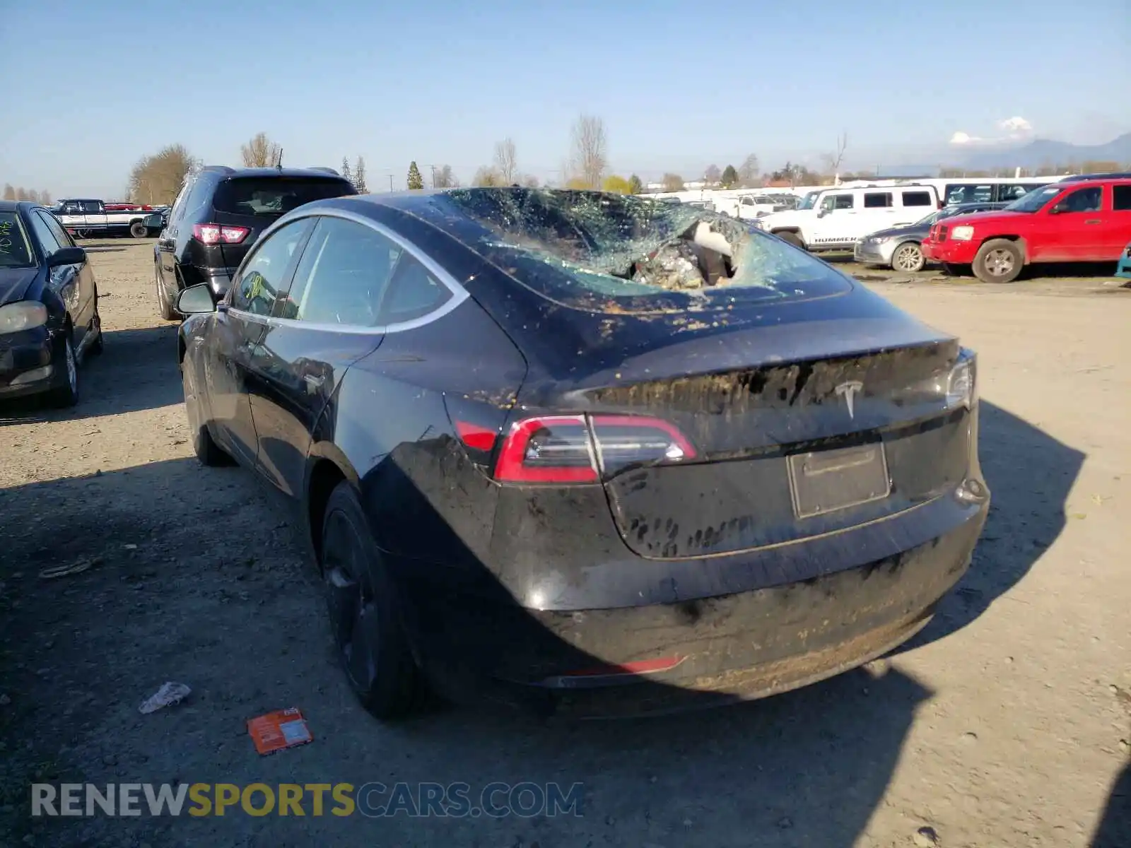 3 Photograph of a damaged car 5YJ3E1EA1LF798763 TESLA MODEL 3 2020