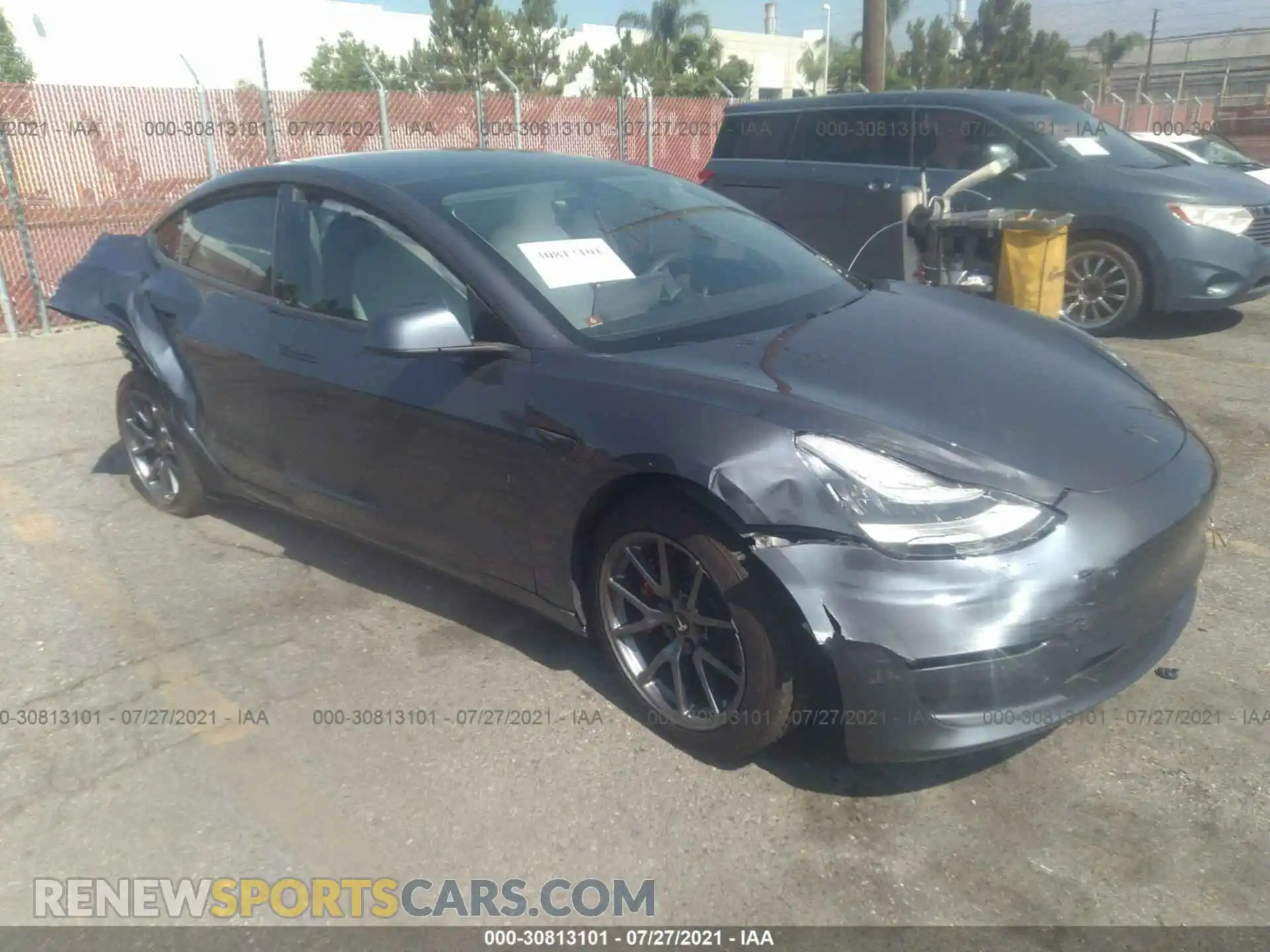 1 Photograph of a damaged car 5YJ3E1EA1LF804836 TESLA MODEL 3 2020