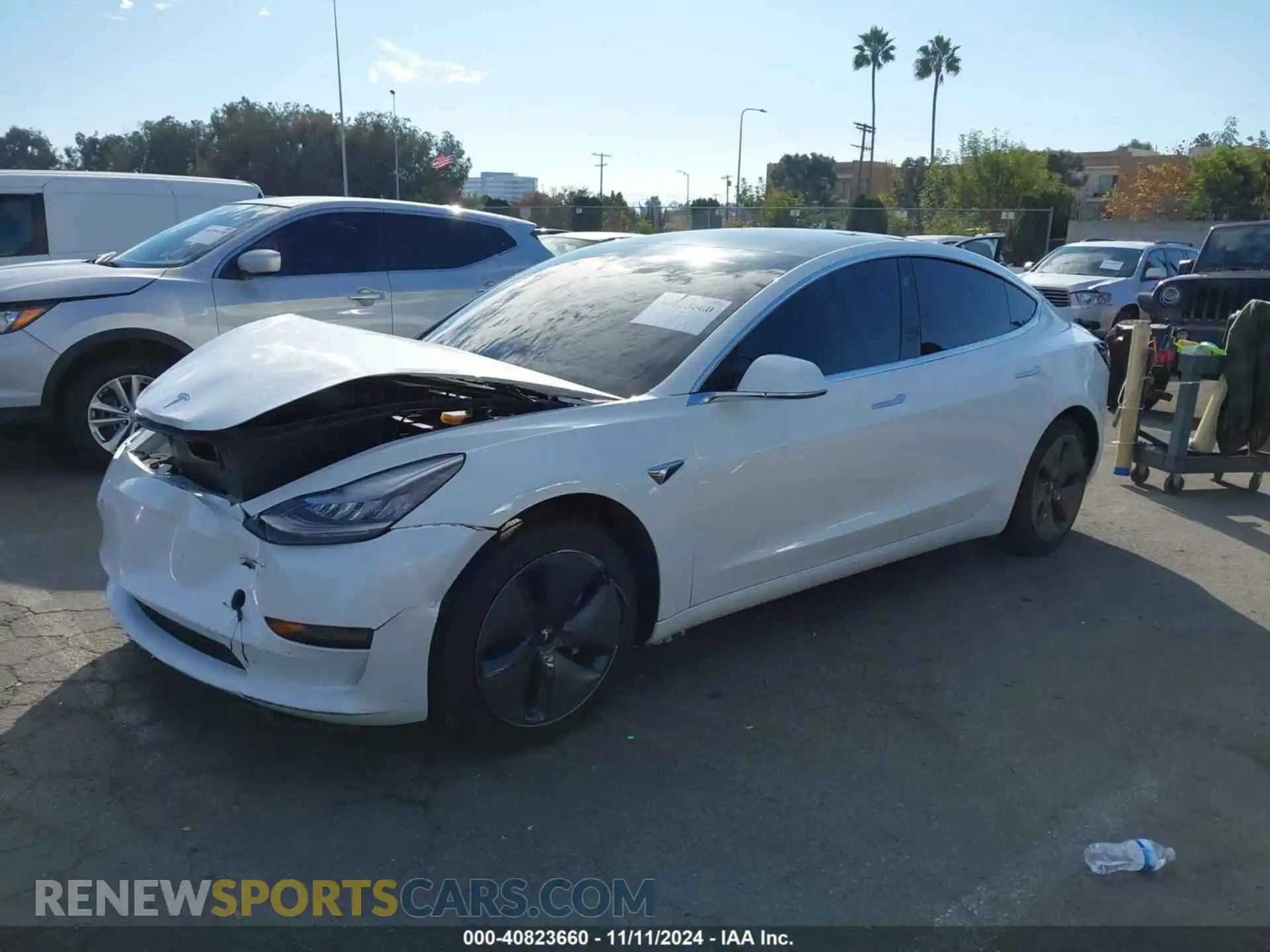 2 Photograph of a damaged car 5YJ3E1EA1LF805212 TESLA MODEL 3 2020
