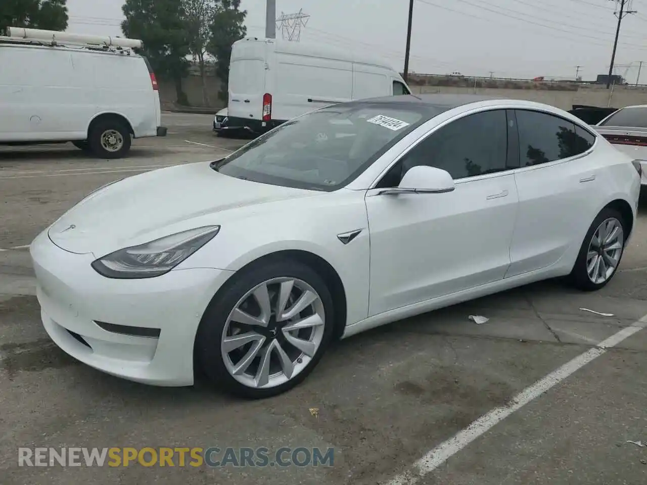 1 Photograph of a damaged car 5YJ3E1EA1LF806909 TESLA MODEL 3 2020