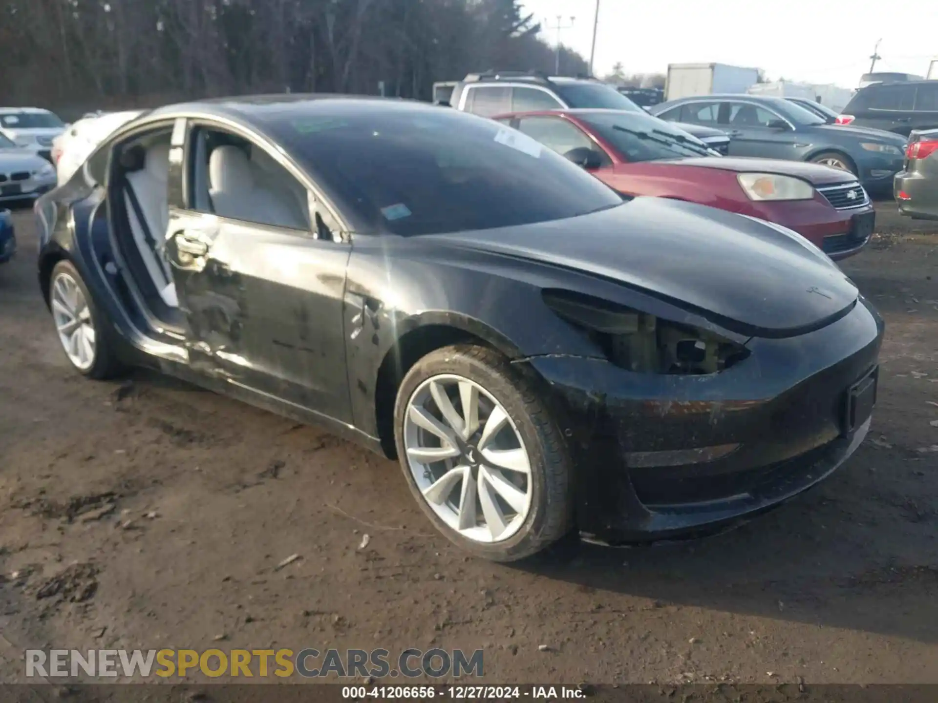 1 Photograph of a damaged car 5YJ3E1EA2LF599219 TESLA MODEL 3 2020