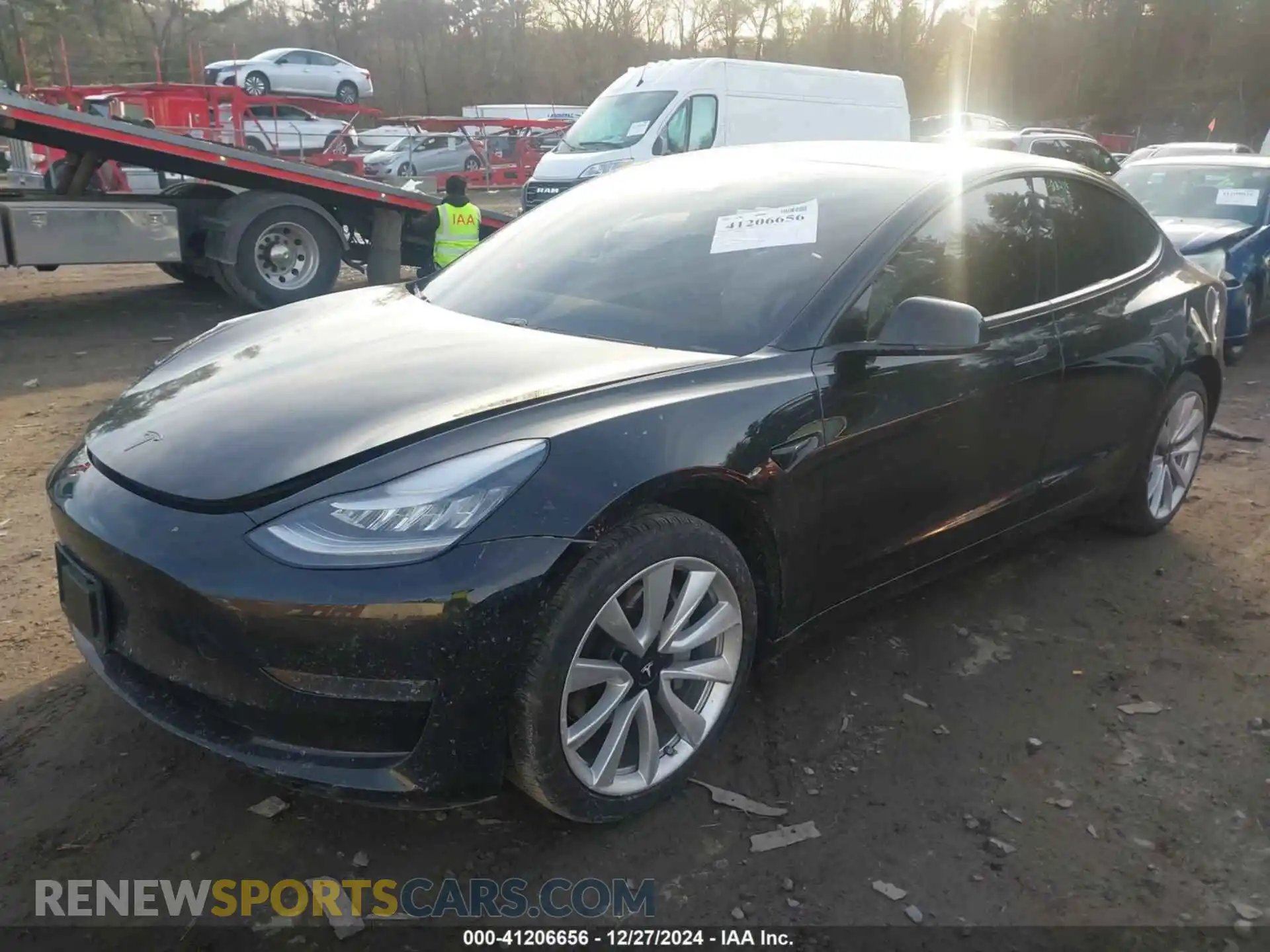 2 Photograph of a damaged car 5YJ3E1EA2LF599219 TESLA MODEL 3 2020