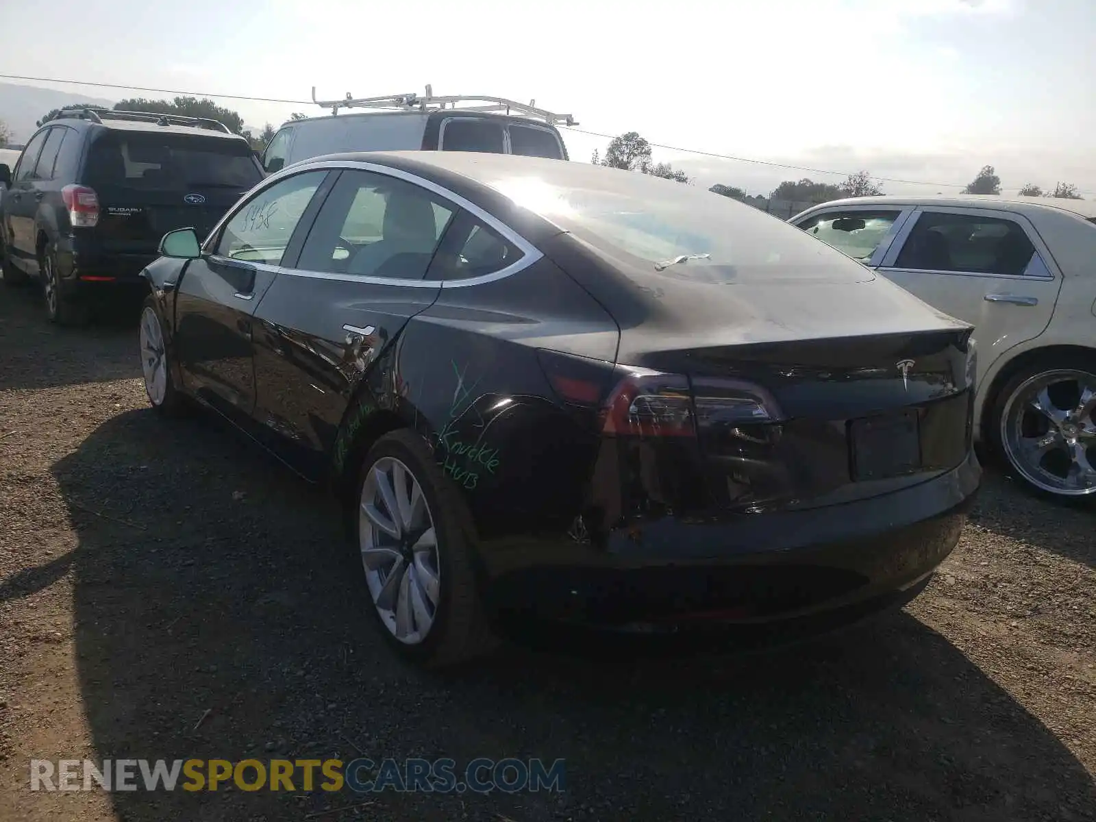 3 Photograph of a damaged car 5YJ3E1EA2LF615743 TESLA MODEL 3 2020