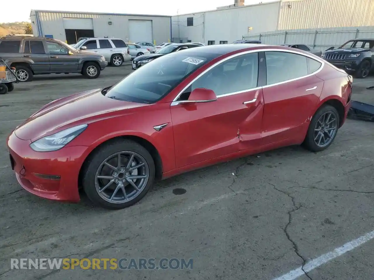 1 Photograph of a damaged car 5YJ3E1EA2LF630887 TESLA MODEL 3 2020