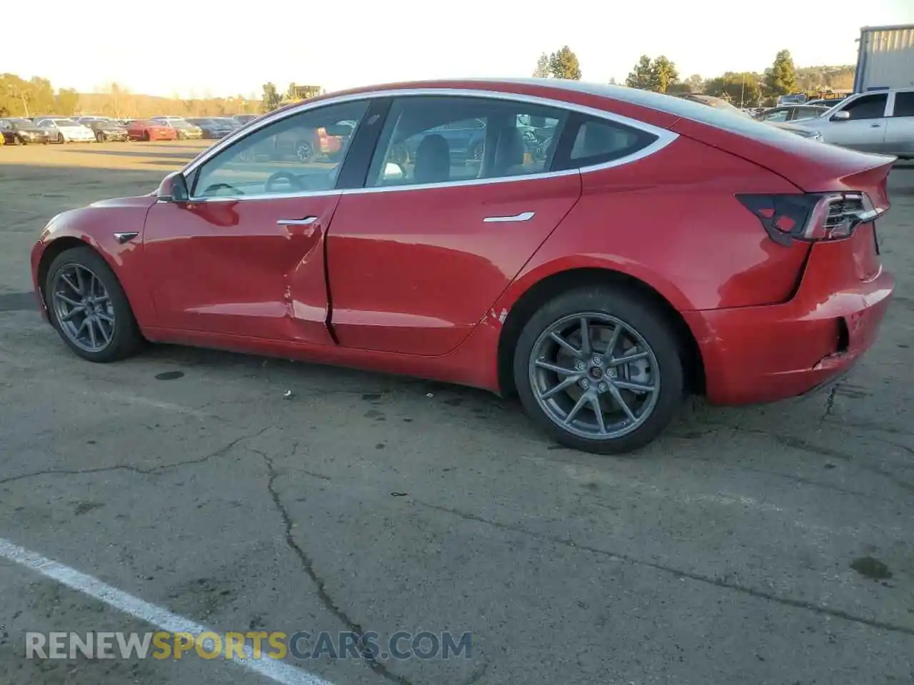 2 Photograph of a damaged car 5YJ3E1EA2LF630887 TESLA MODEL 3 2020