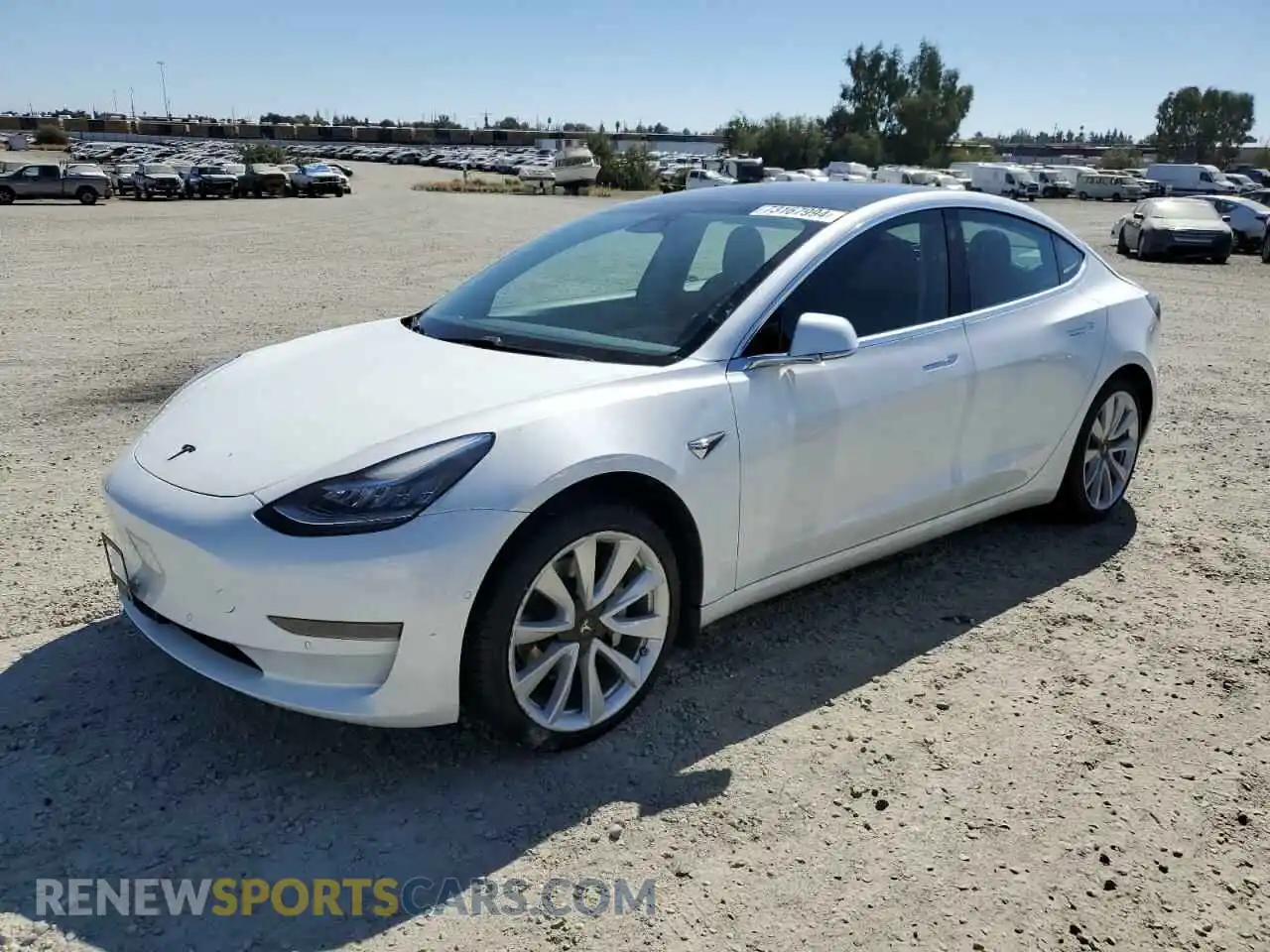 1 Photograph of a damaged car 5YJ3E1EA2LF709184 TESLA MODEL 3 2020