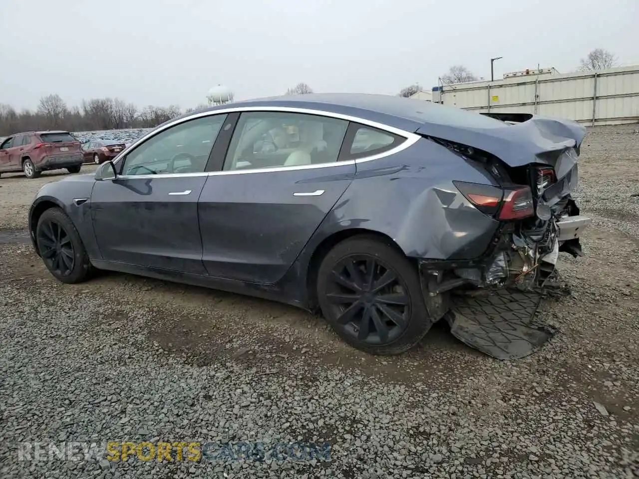 2 Photograph of a damaged car 5YJ3E1EA2LF740905 TESLA MODEL 3 2020