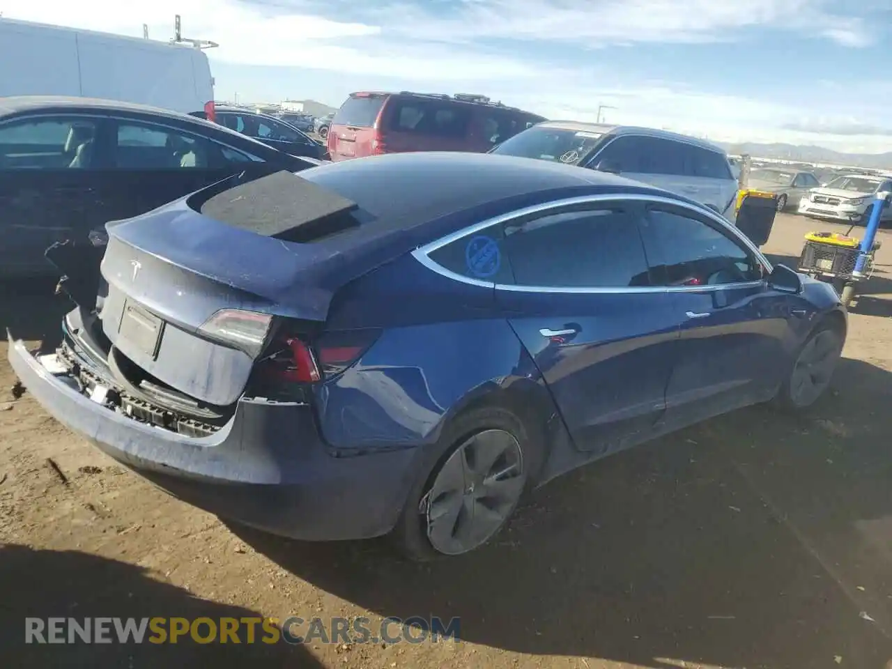 3 Photograph of a damaged car 5YJ3E1EA2LF796911 TESLA MODEL 3 2020