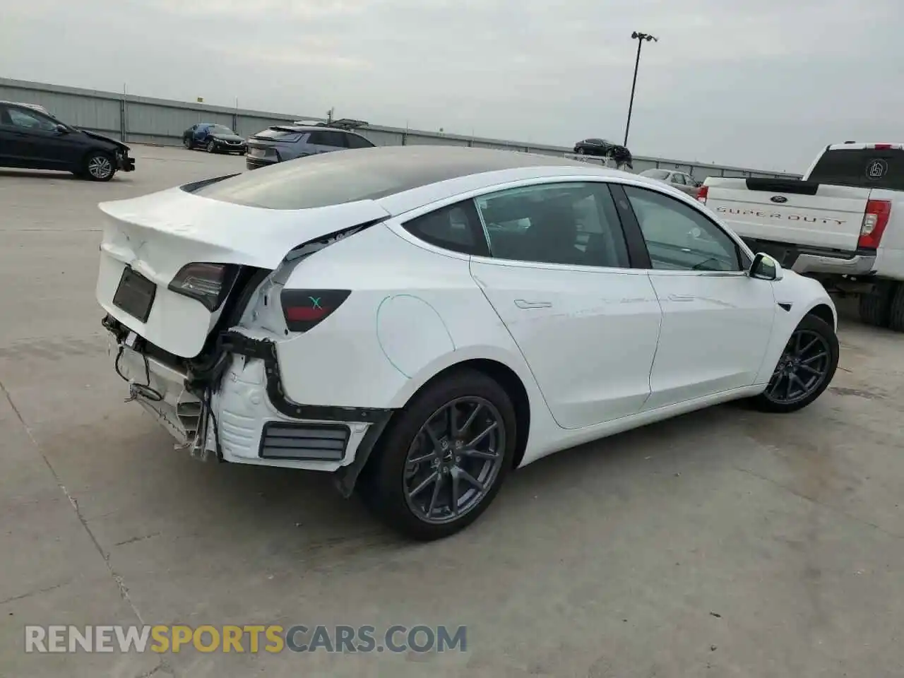 3 Photograph of a damaged car 5YJ3E1EA2LF799632 TESLA MODEL 3 2020