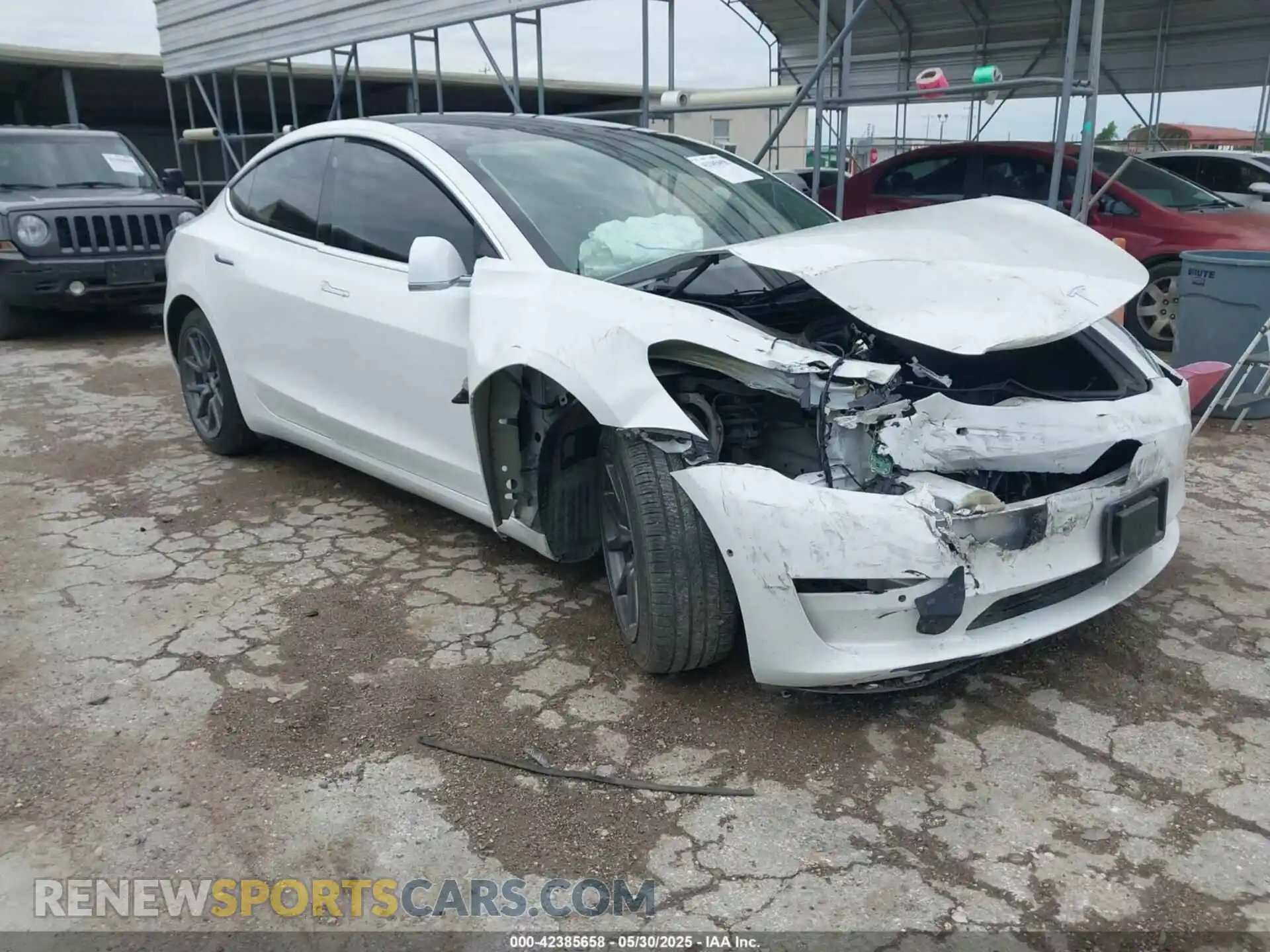 1 Photograph of a damaged car 5YJ3E1EA3LF504232 TESLA MODEL 3 2020