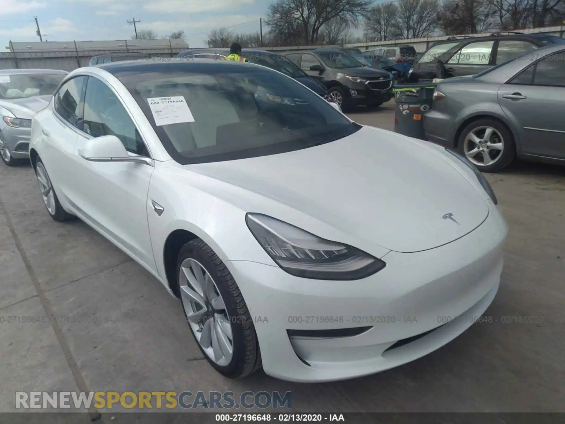 1 Photograph of a damaged car 5YJ3E1EA3LF509902 TESLA MODEL 3 2020