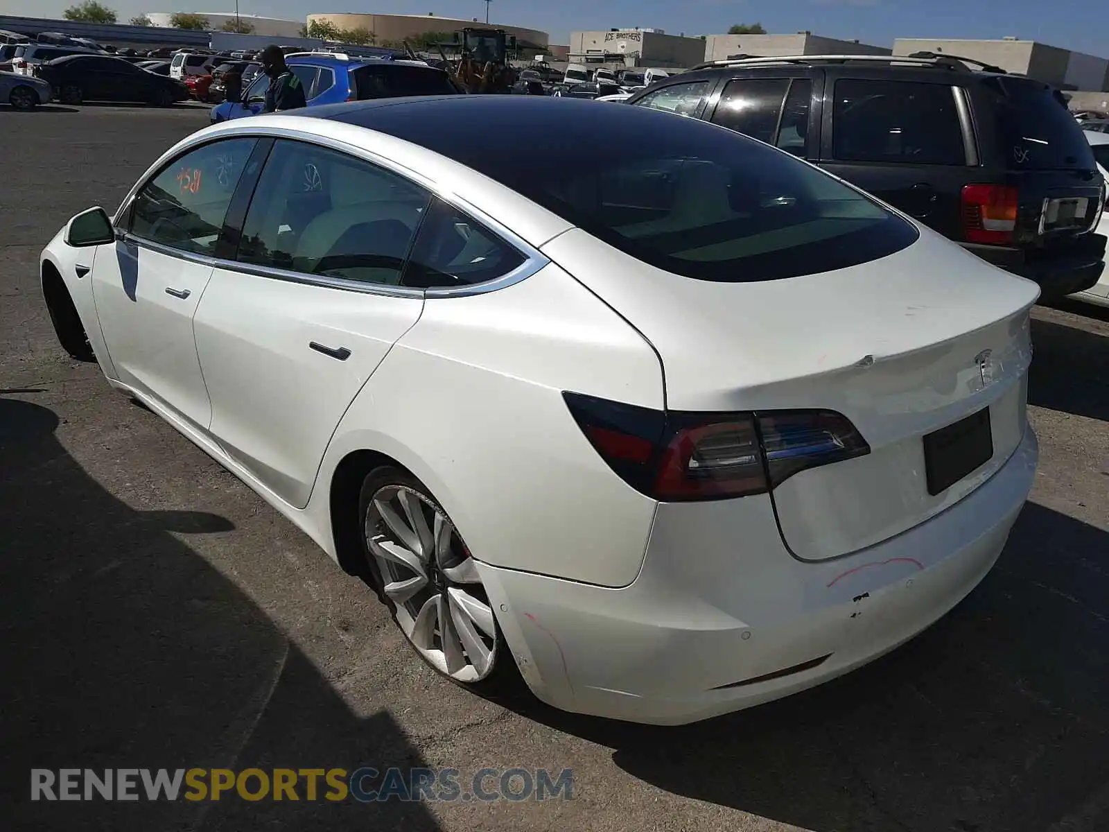 3 Photograph of a damaged car 5YJ3E1EA3LF591288 TESLA MODEL 3 2020