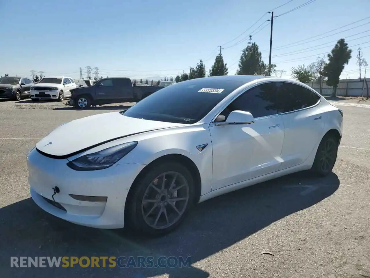 1 Photograph of a damaged car 5YJ3E1EA3LF615346 TESLA MODEL 3 2020